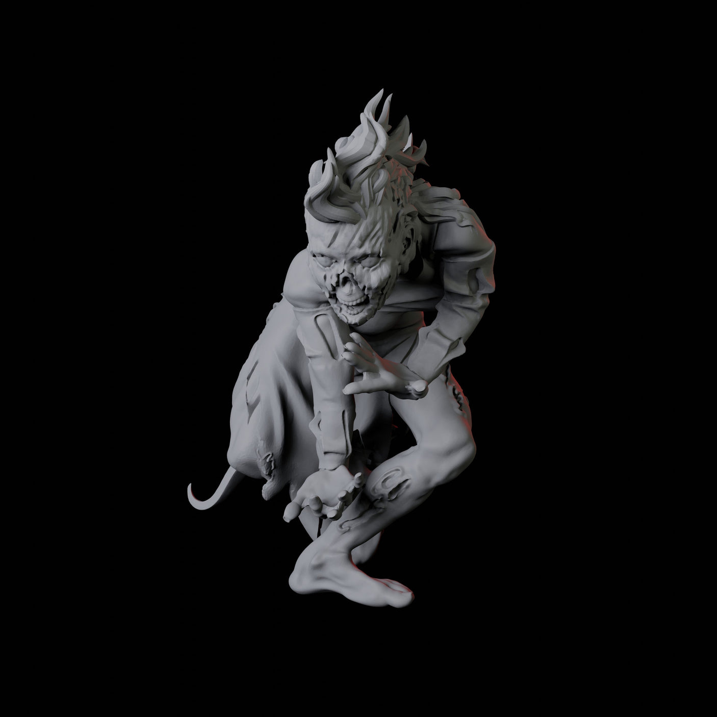 10 Zombies Miniature for Dungeons and Dragons, Pathfinder or other TTRPGs