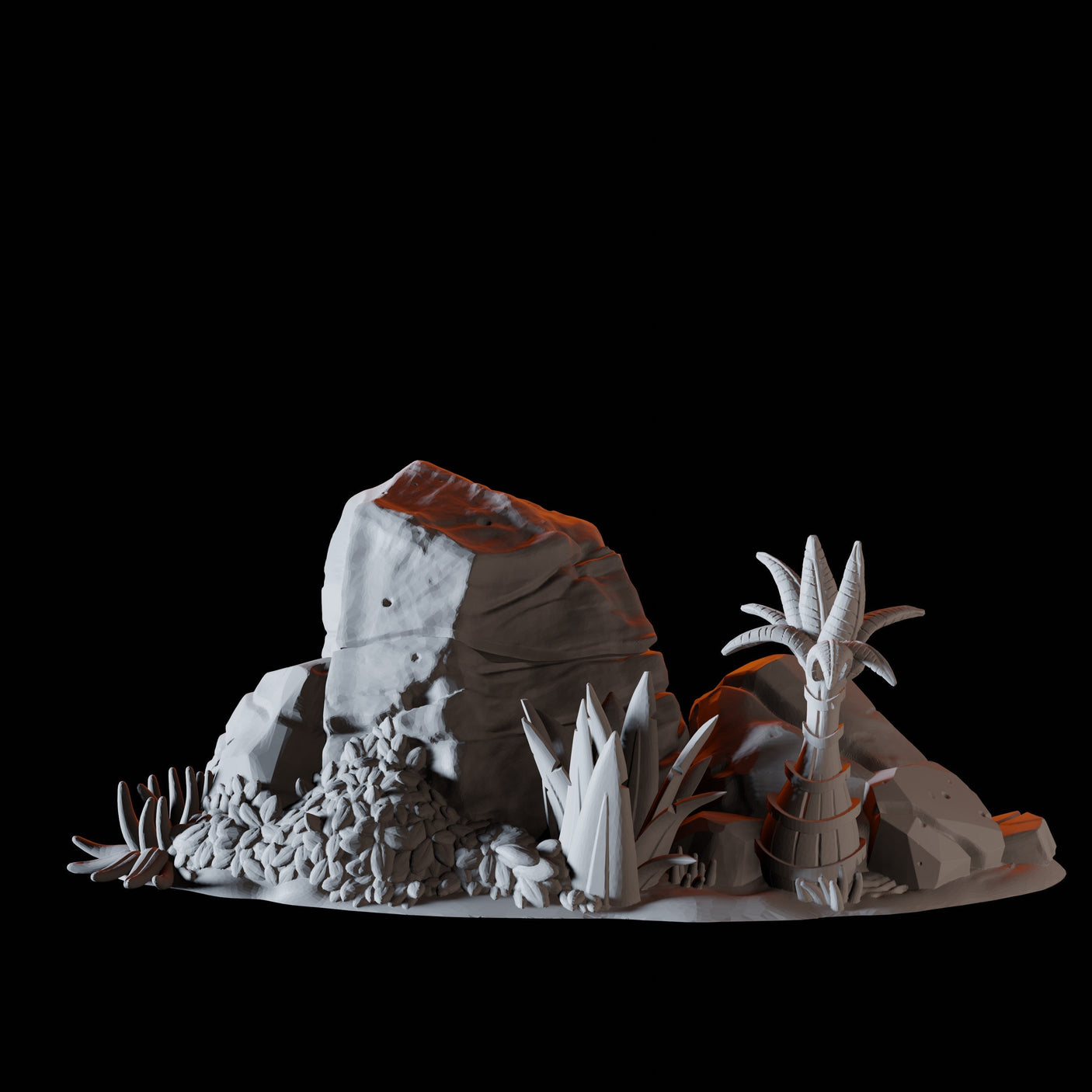 15 Piece Coastal Terrain Bundle Miniature for Dungeons and Dragons, Pathfinder or other TTRPGs