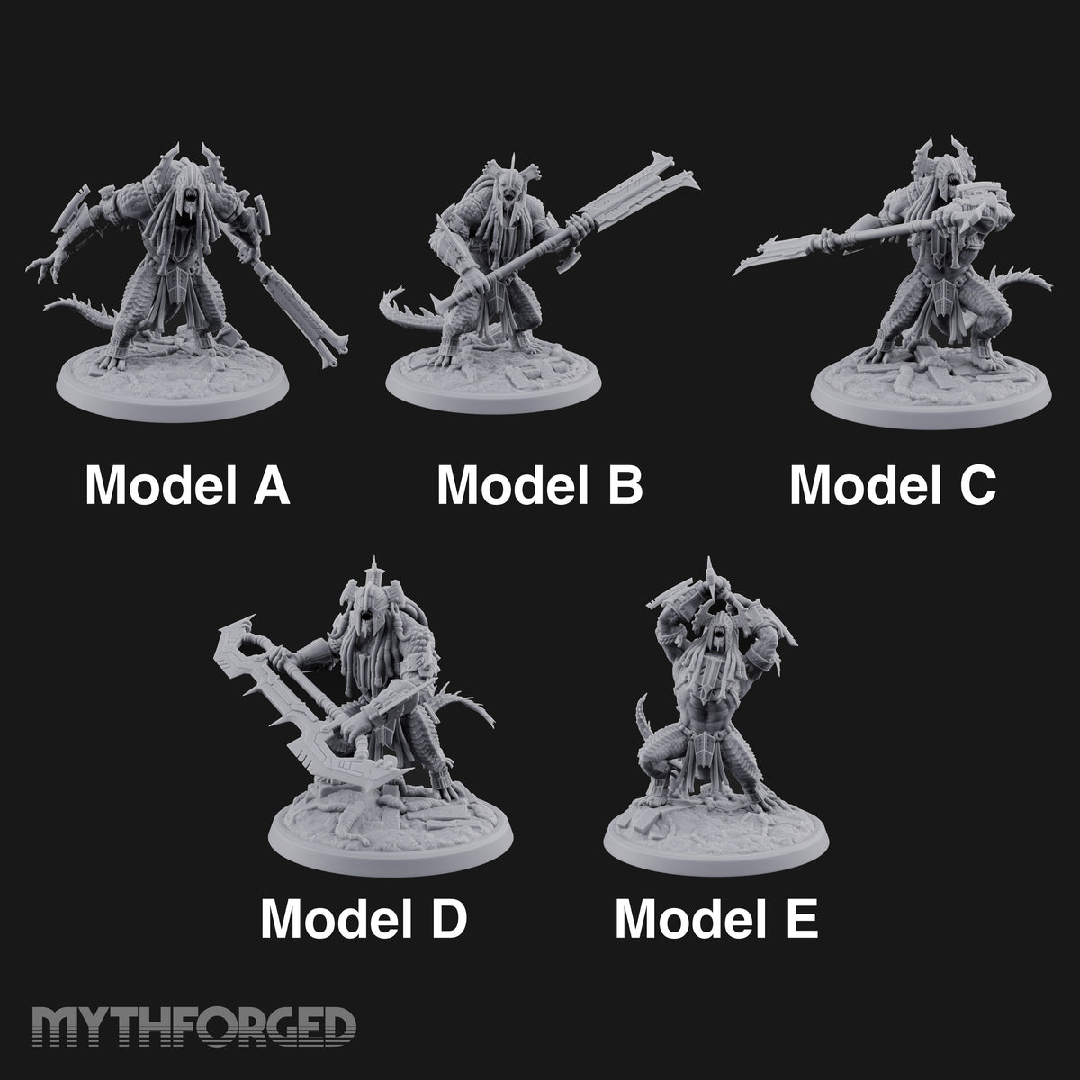 Crowns of Horn, Hearts of Ruin Lizardfolk Polearm Warriors — All
