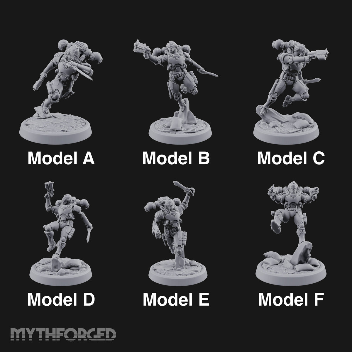 Touchdown Pending, Pistols Up Human Jump Pack Soldiers — All