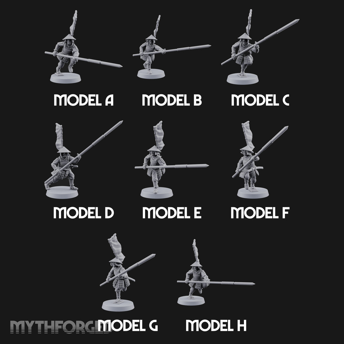 Levelled Spears Human Ashigaru — All