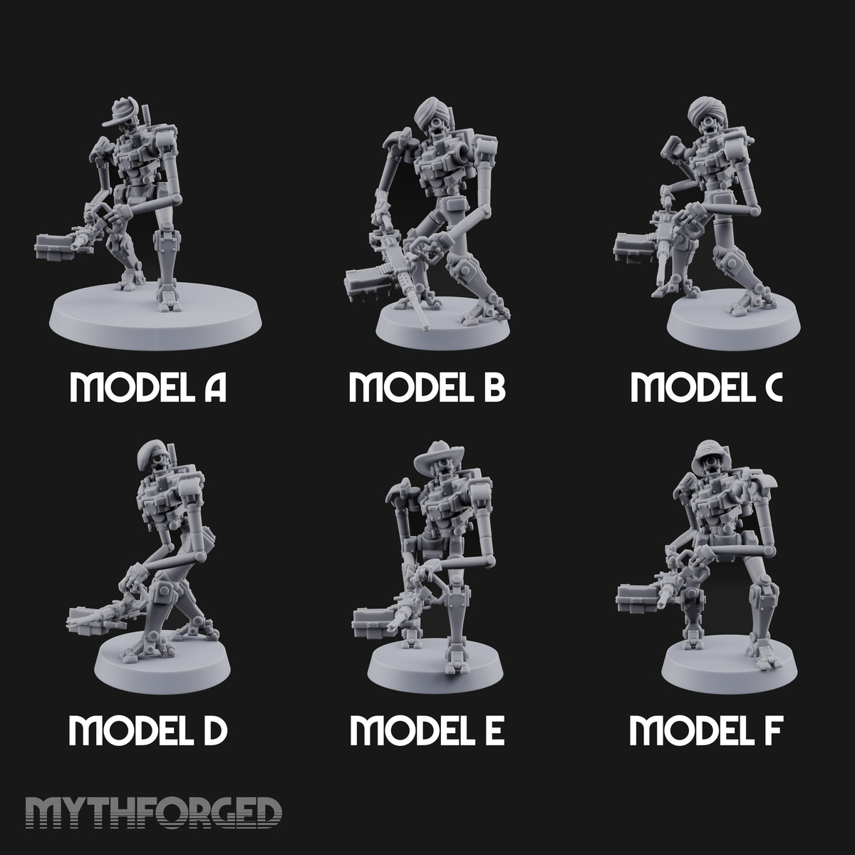 Weapons at the Ready Weird War British Automaton Heavy Machine Gunners — All