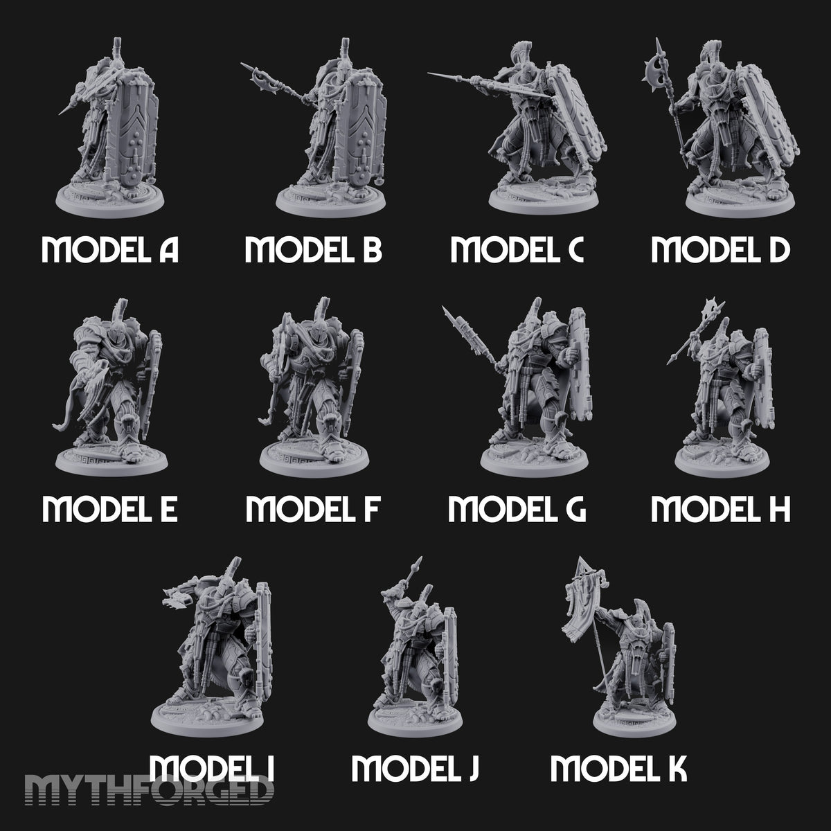 Holding the Line Tech Armoured Shieldbearers — All
