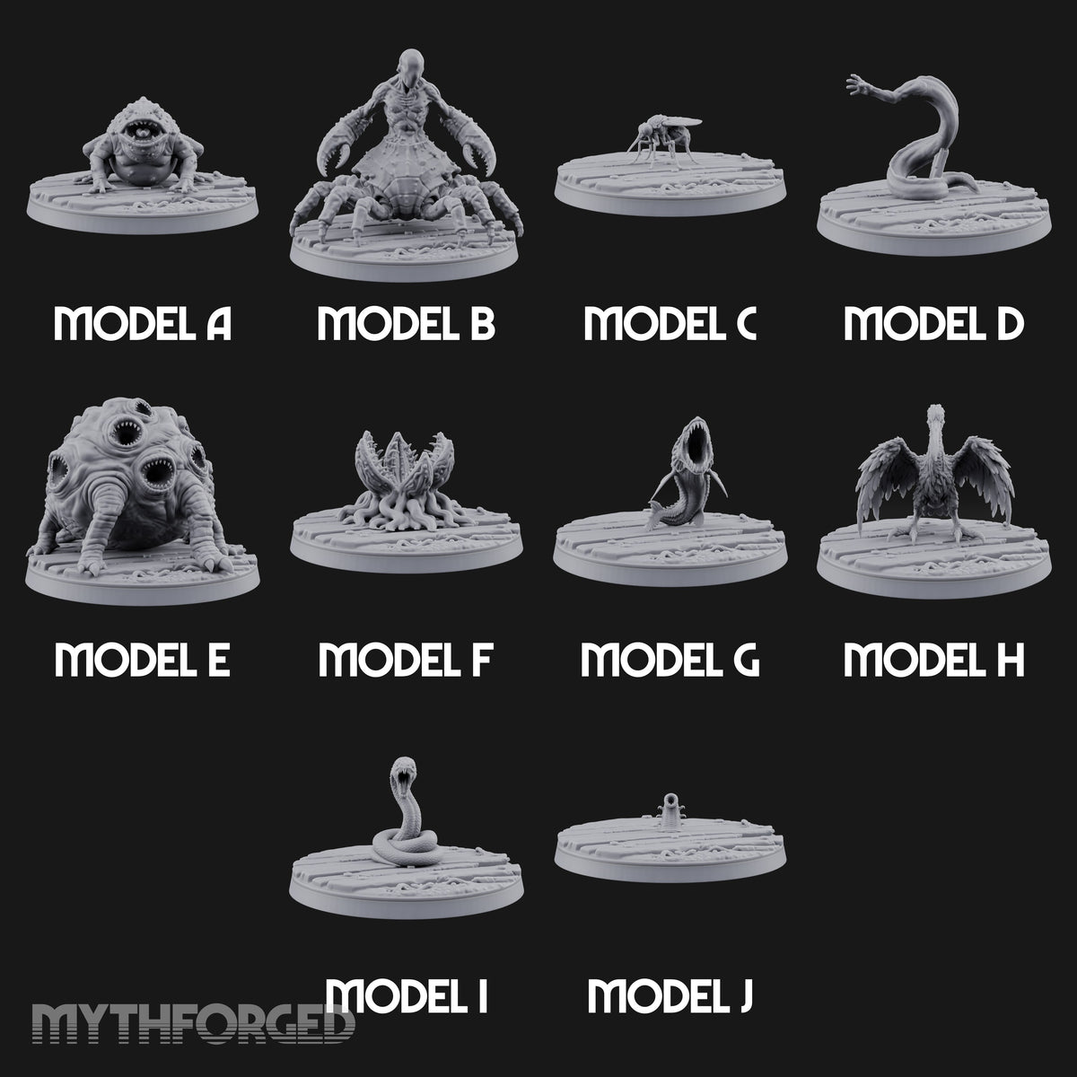 Lurking in the Mire Swamp Monsters Miniature for Dungeons and Dragons, Pathfinder or other TTRPGs