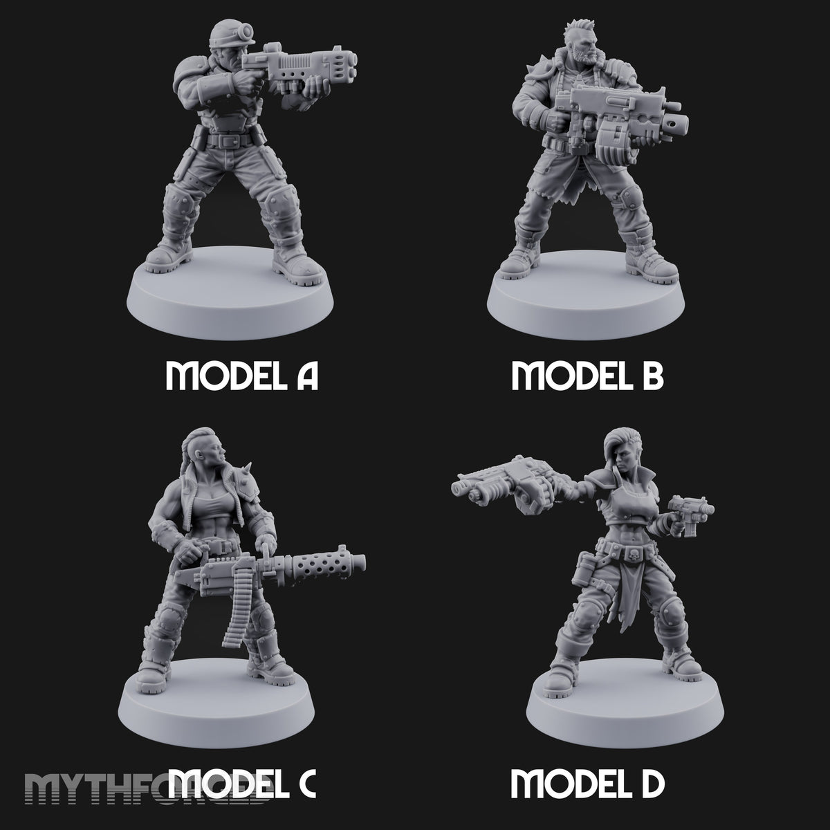 Scorched-Earth Policy Human Raider Gunners — All · Battle Shotgun & Auto Pistol