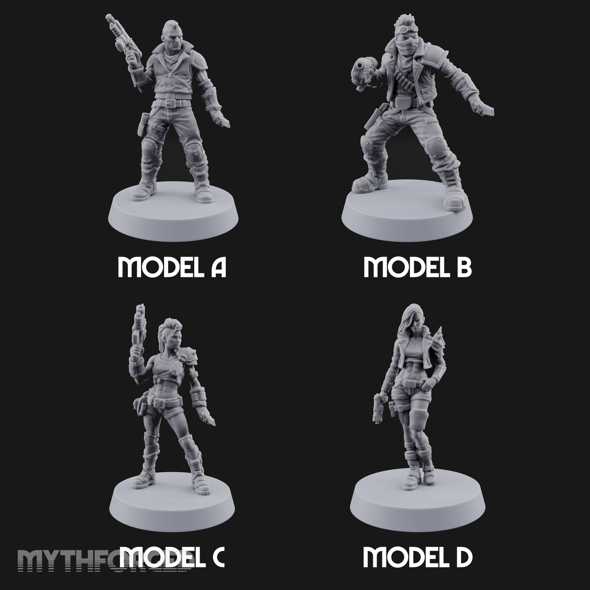 Rookies With Loaded Attitude Human Raiders — All · Auto Pistol & Combat Knife + Plasma Pistol & Combat Knife + Stubber Pistol & Combat Knife