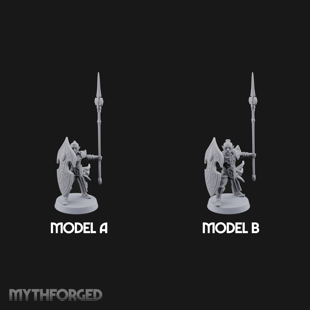 Shields Leaf-Shaped, Spears Skyward Elf Spear and Shield Guards — All