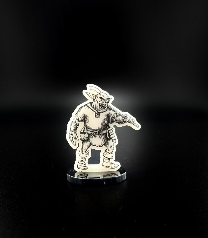 Goblin Horde 2D Acrylic Miniatures Miniature for Dungeons and Dragons, Pathfinder or other TTRPGs