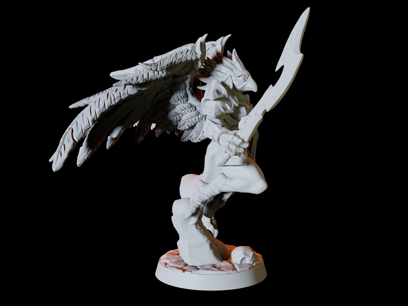 Aarakocra Army - Six Soldiers Miniature for Dungeons and Dragons, Pathfinder or other TTRPGs