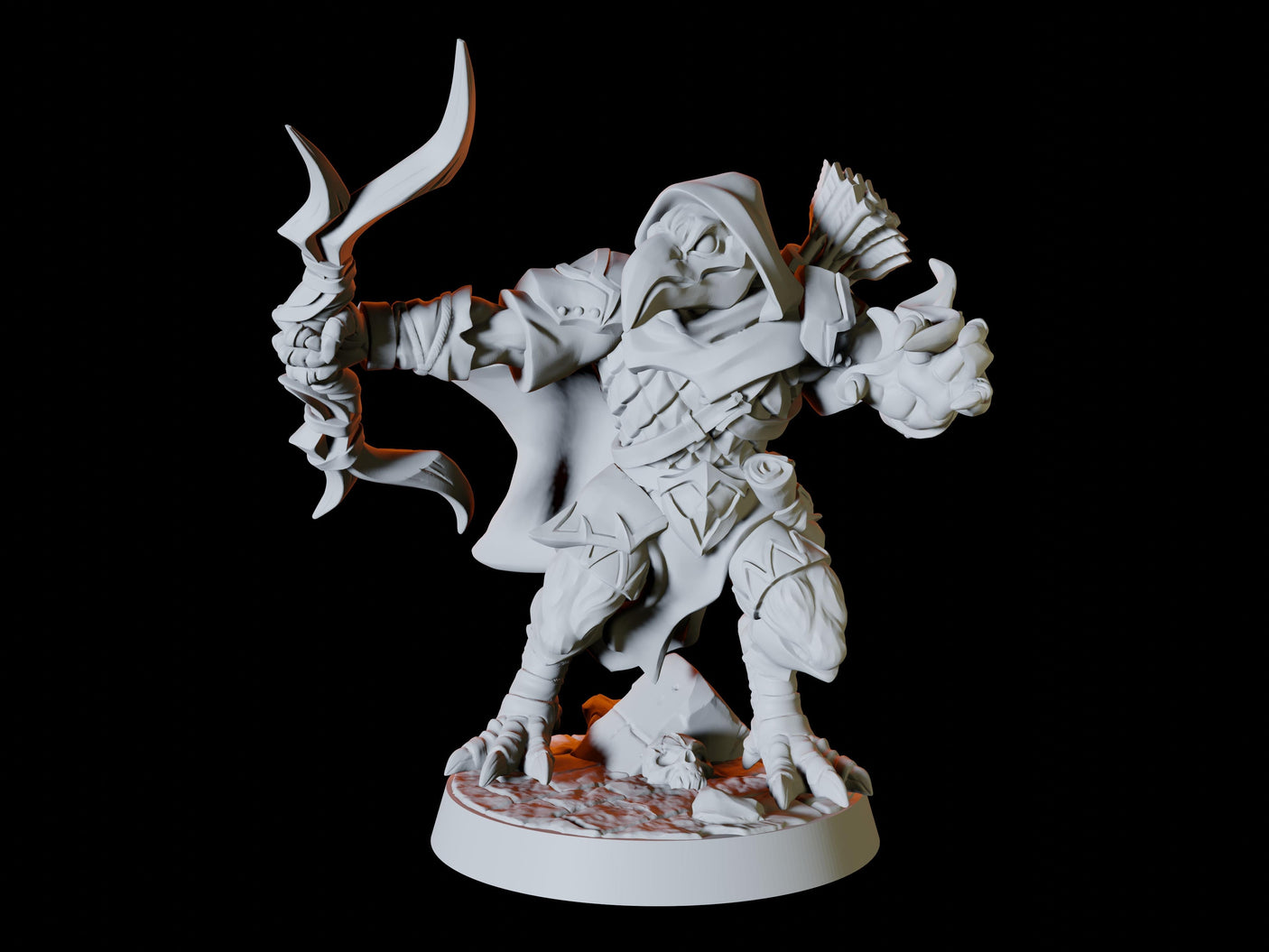 Aarakocra Army - Six Soldiers Miniature for Dungeons and Dragons, Pathfinder or other TTRPGs