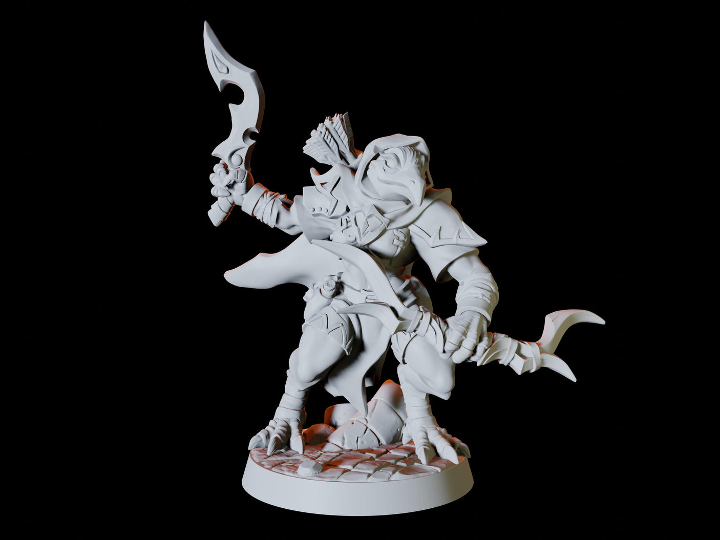 Aarakocra Army - Six Soldiers Miniature for Dungeons and Dragons, Pathfinder or other TTRPGs