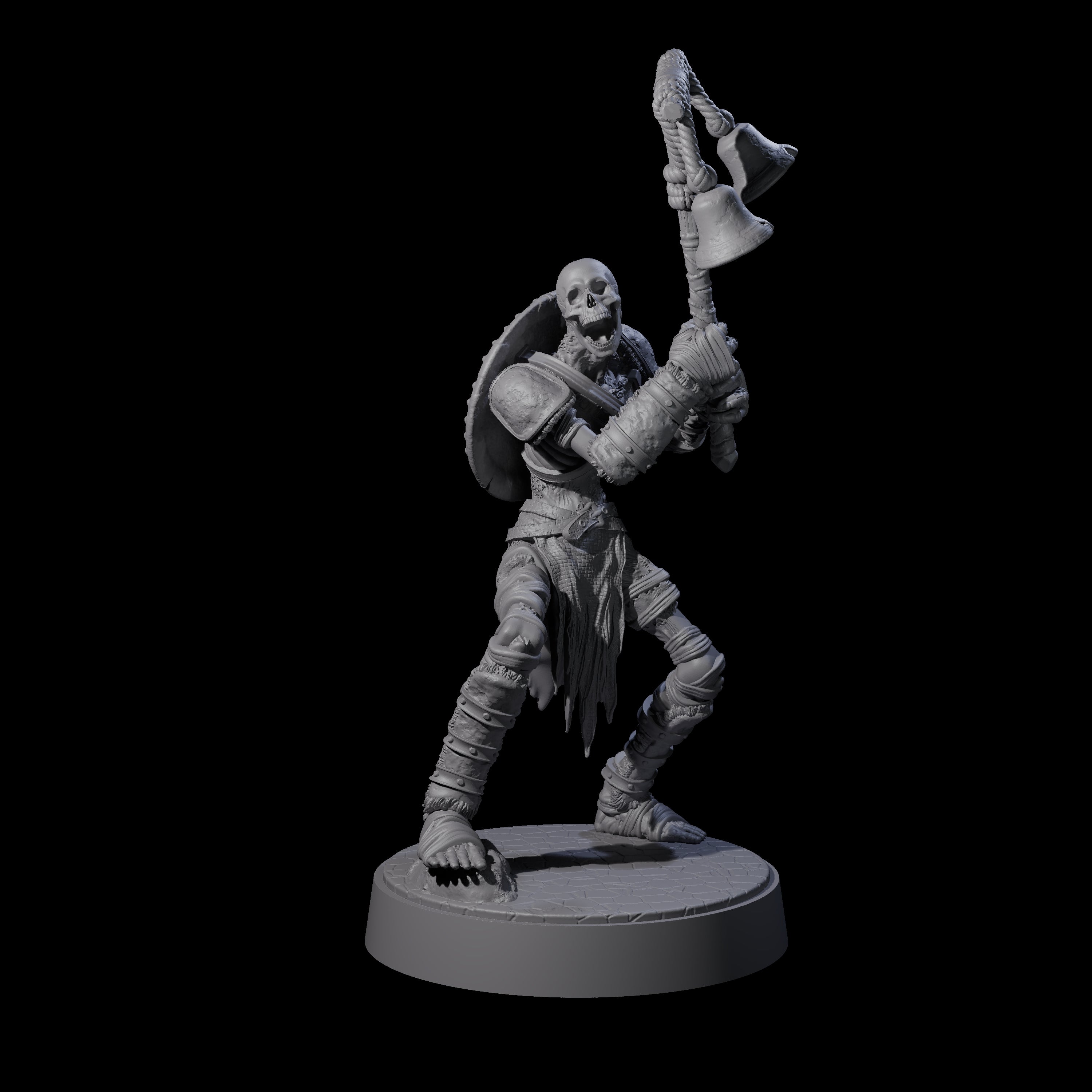 Ablaze Skeleton Thrall A Miniature for Dungeons and Dragons, Pathfinder or other TTRPGs