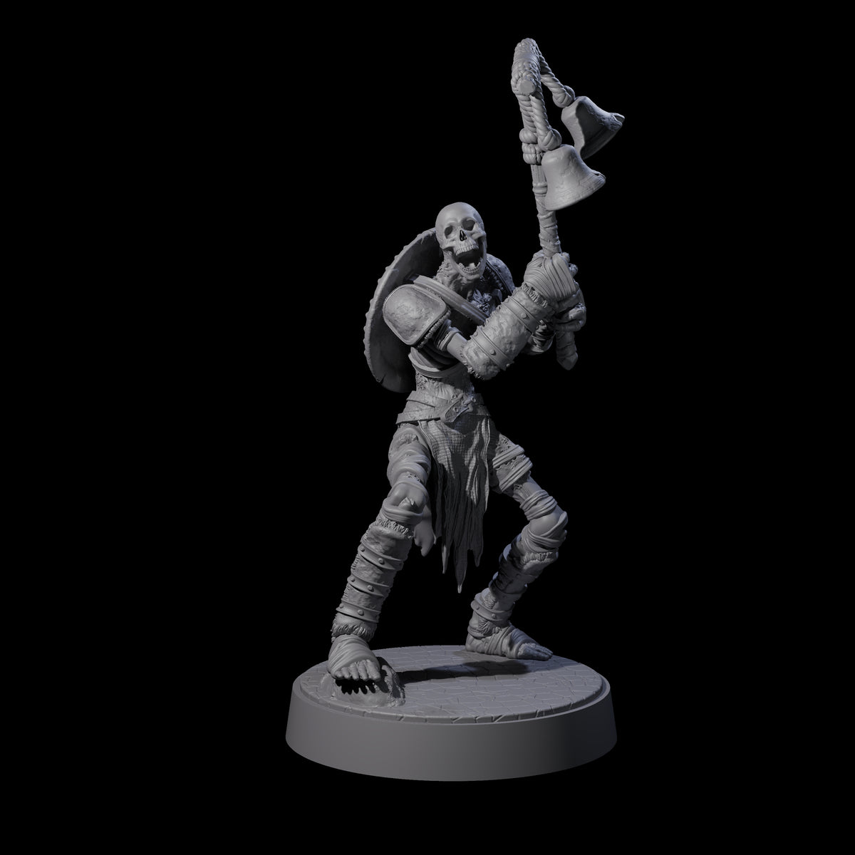 Ablaze Skeleton Thrall A Miniature for Dungeons and Dragons, Pathfinder or other TTRPGs