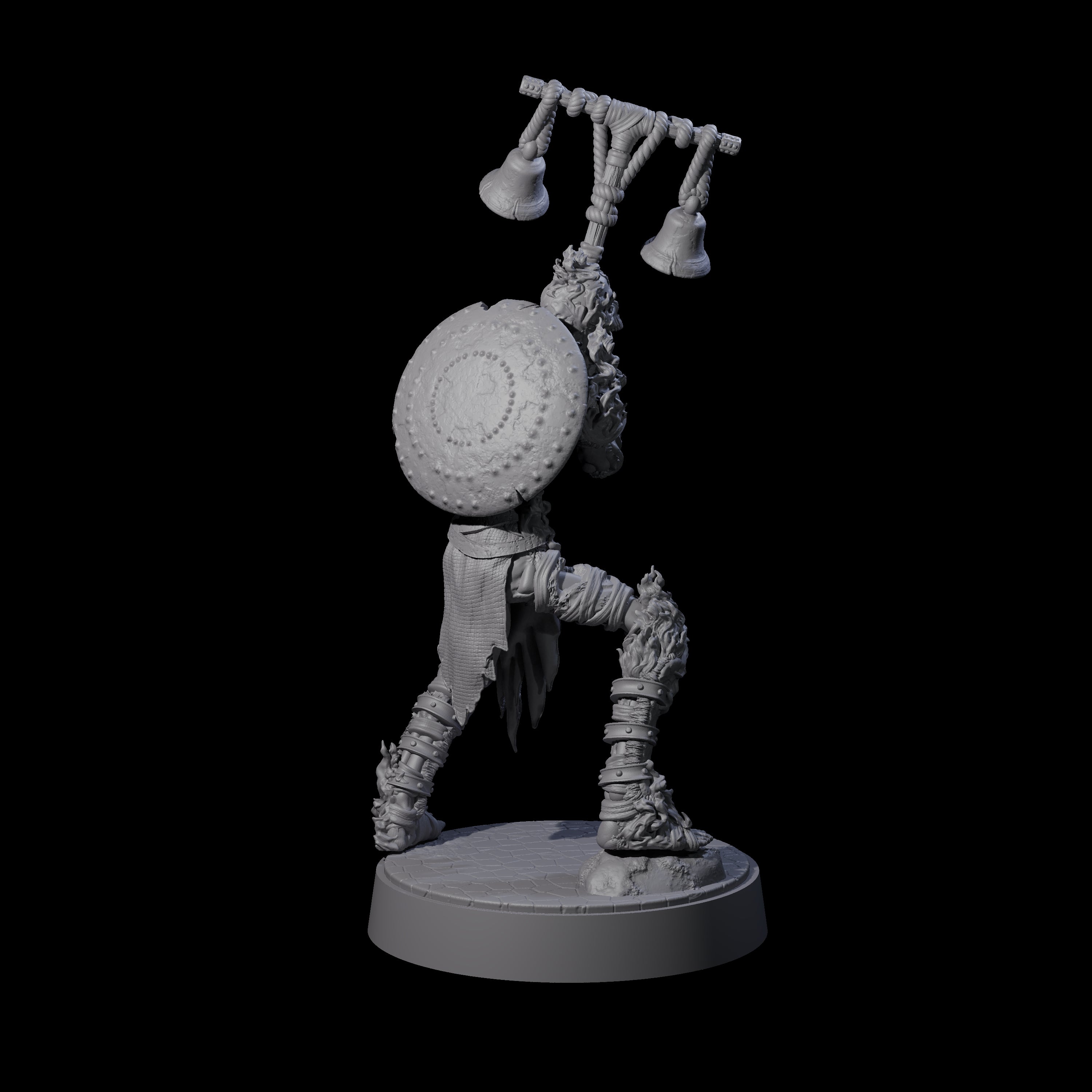 Ablaze Skeleton Thrall A Miniature for Dungeons and Dragons, Pathfinder or other TTRPGs