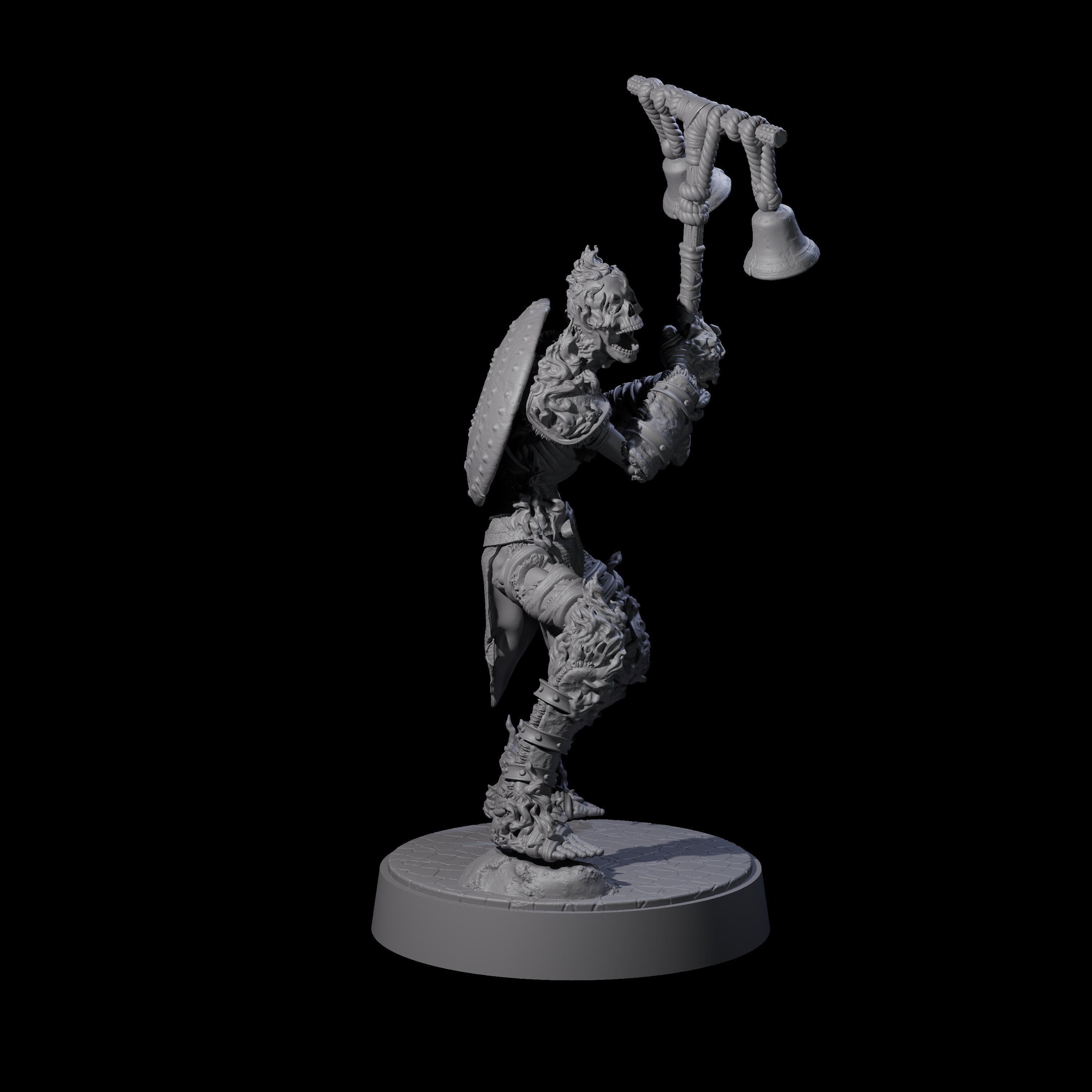 Ablaze Skeleton Thrall A Miniature for Dungeons and Dragons, Pathfinder or other TTRPGs