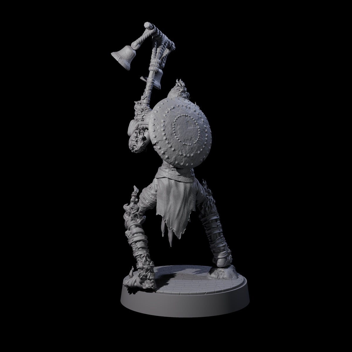 Ablaze Skeleton Thrall A Miniature for Dungeons and Dragons, Pathfinder or other TTRPGs