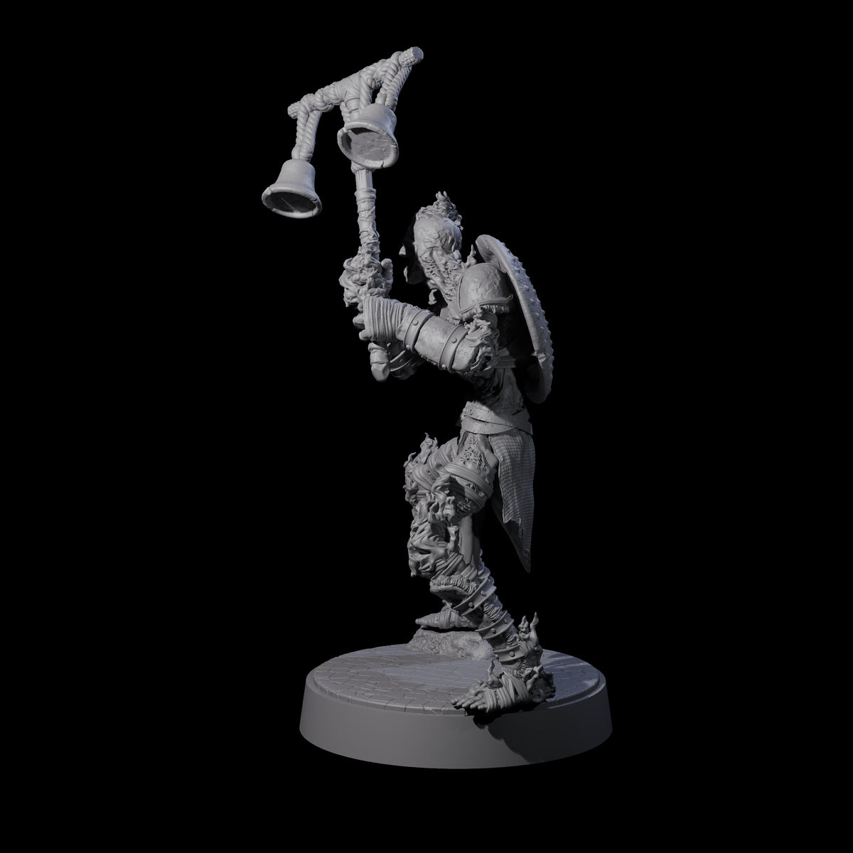 Ablaze Skeleton Thrall A Miniature for Dungeons and Dragons, Pathfinder or other TTRPGs
