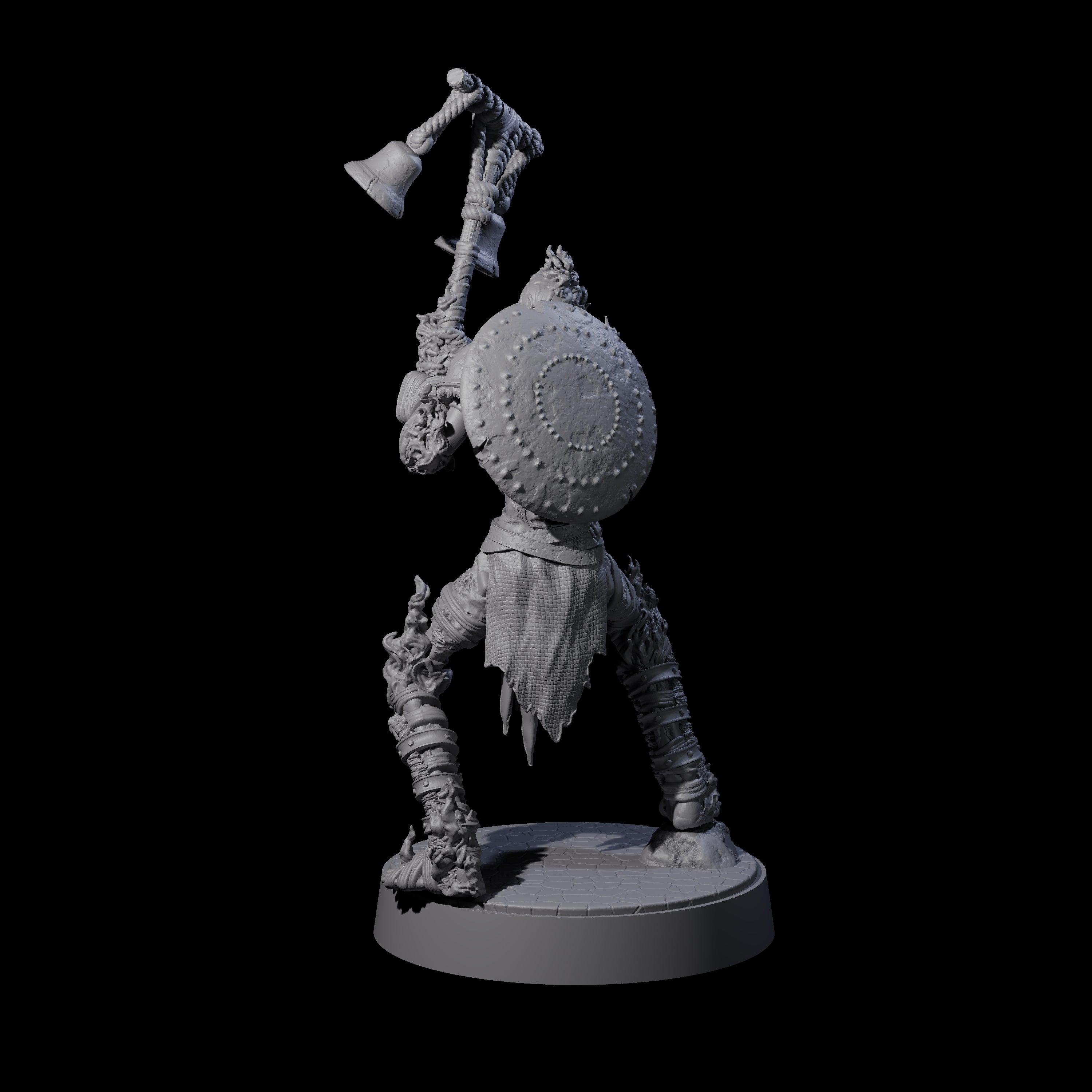 Ablaze Skeleton Thrall A Miniature for Dungeons and Dragons, Pathfinder or other TTRPGs