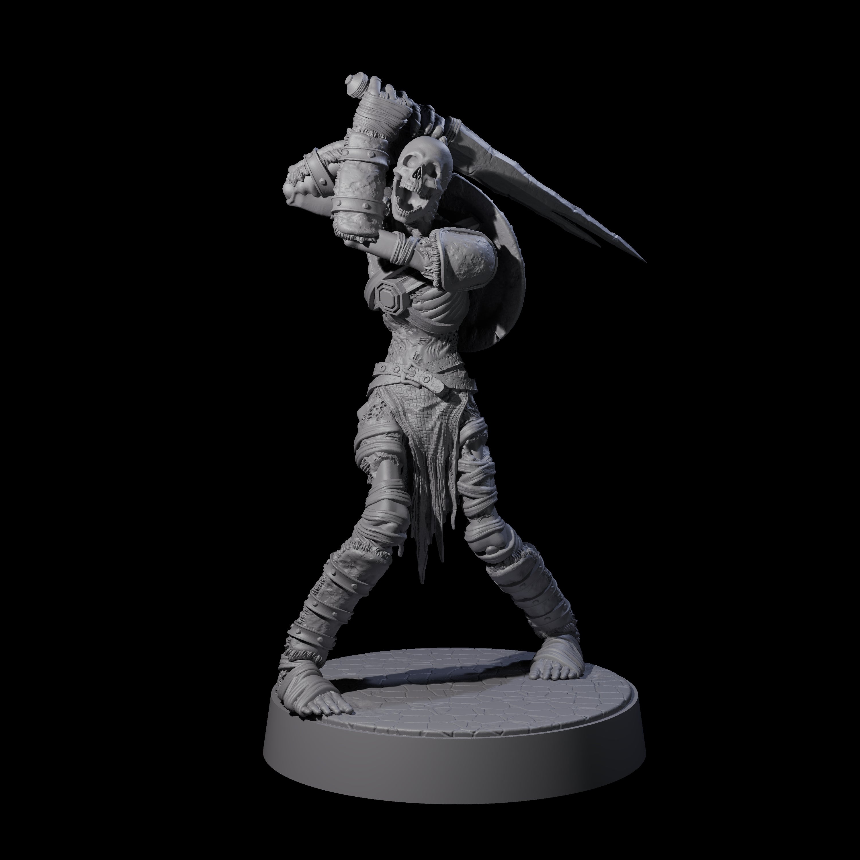 Ablaze Skeleton Thrall B Miniature for Dungeons and Dragons, Pathfinder or other TTRPGs