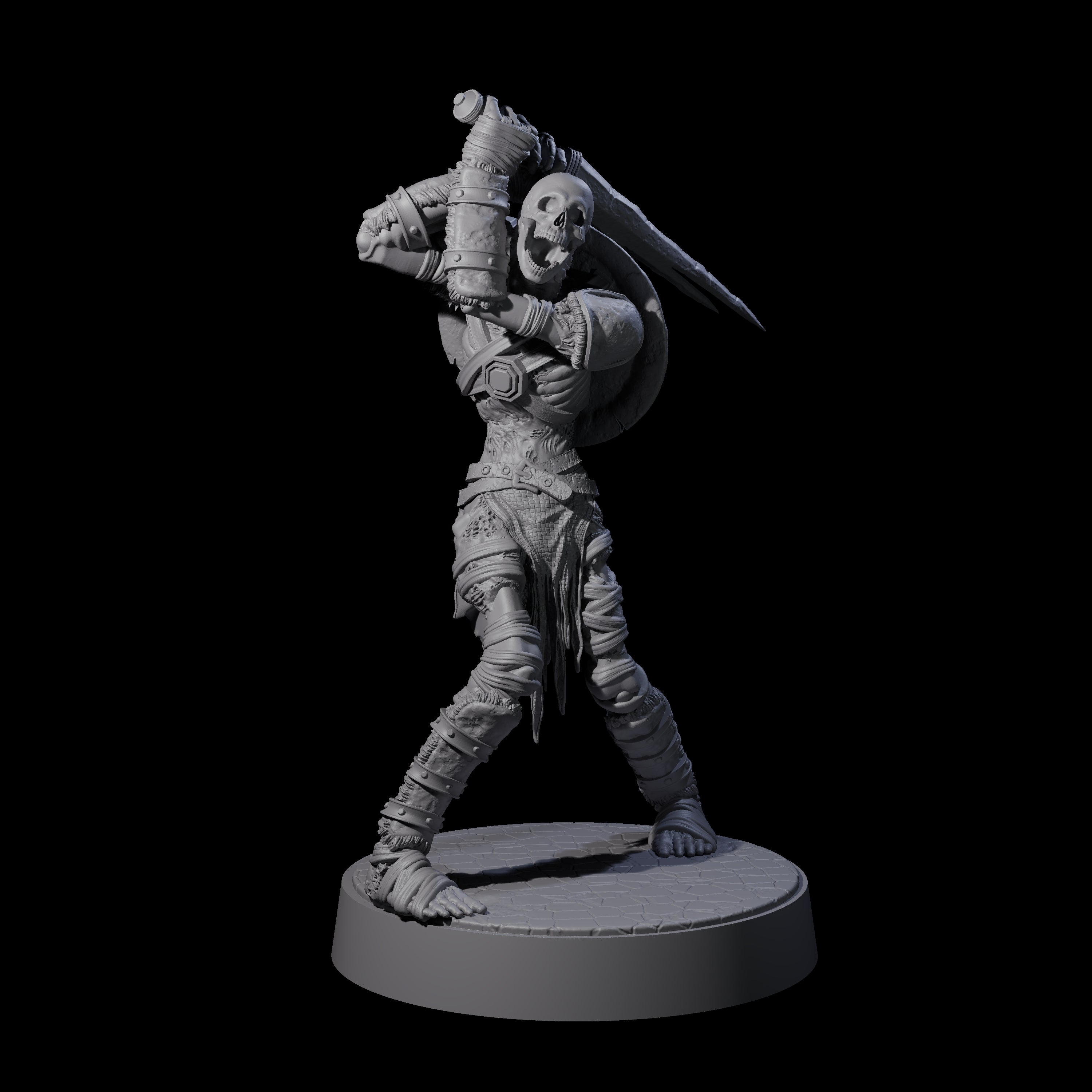 Ablaze Skeleton Thrall B Miniature for Dungeons and Dragons, Pathfinder or other TTRPGs