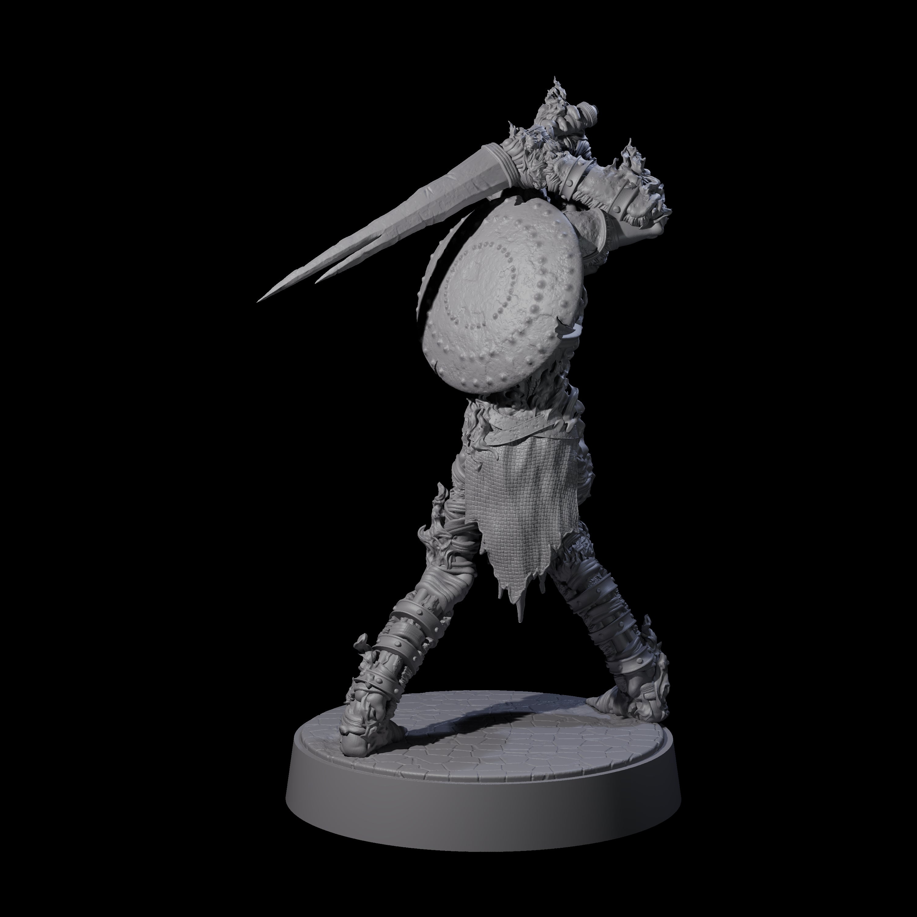 Ablaze Skeleton Thrall B Miniature for Dungeons and Dragons, Pathfinder or other TTRPGs