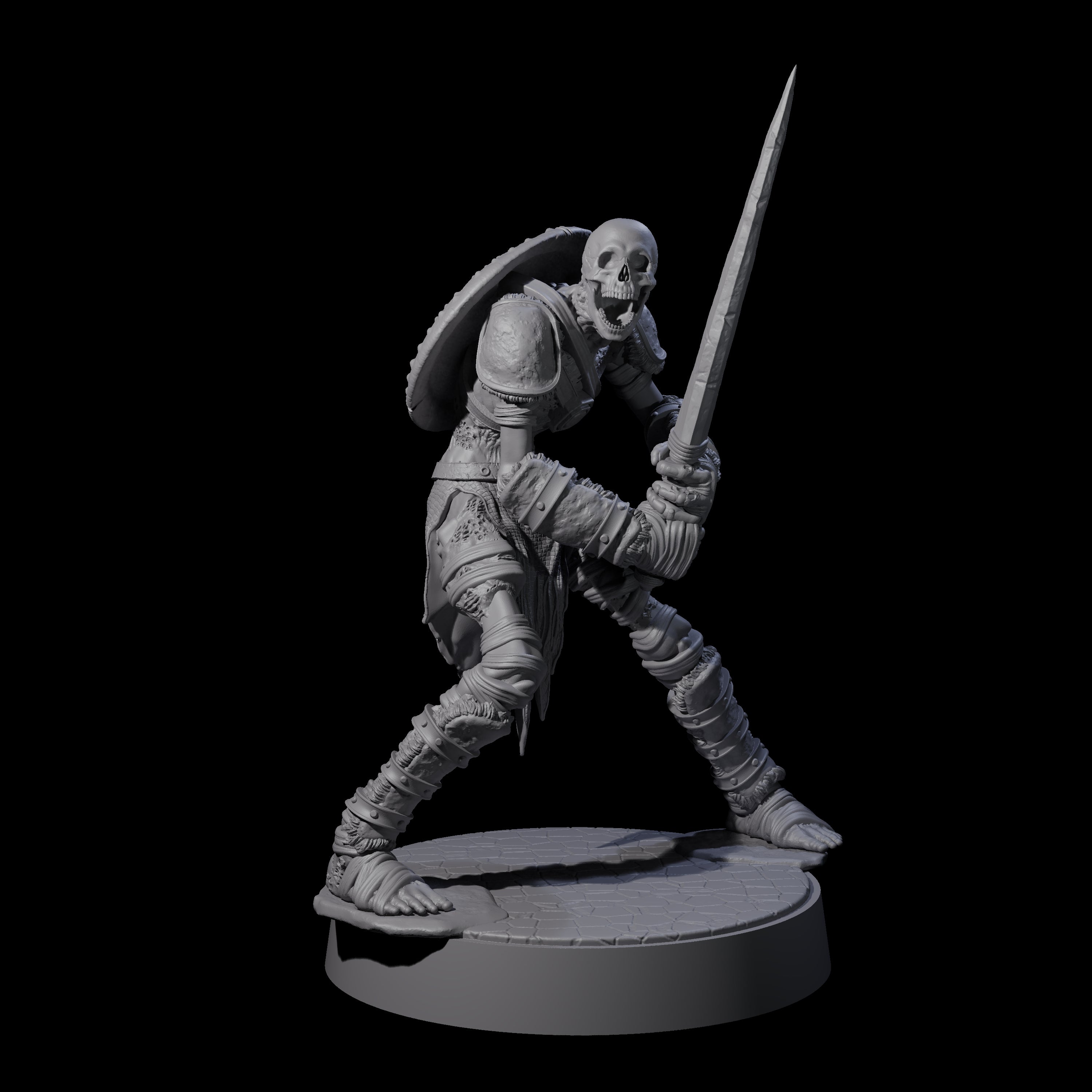 Ablaze Skeleton Thrall C Miniature for Dungeons and Dragons, Pathfinder or other TTRPGs