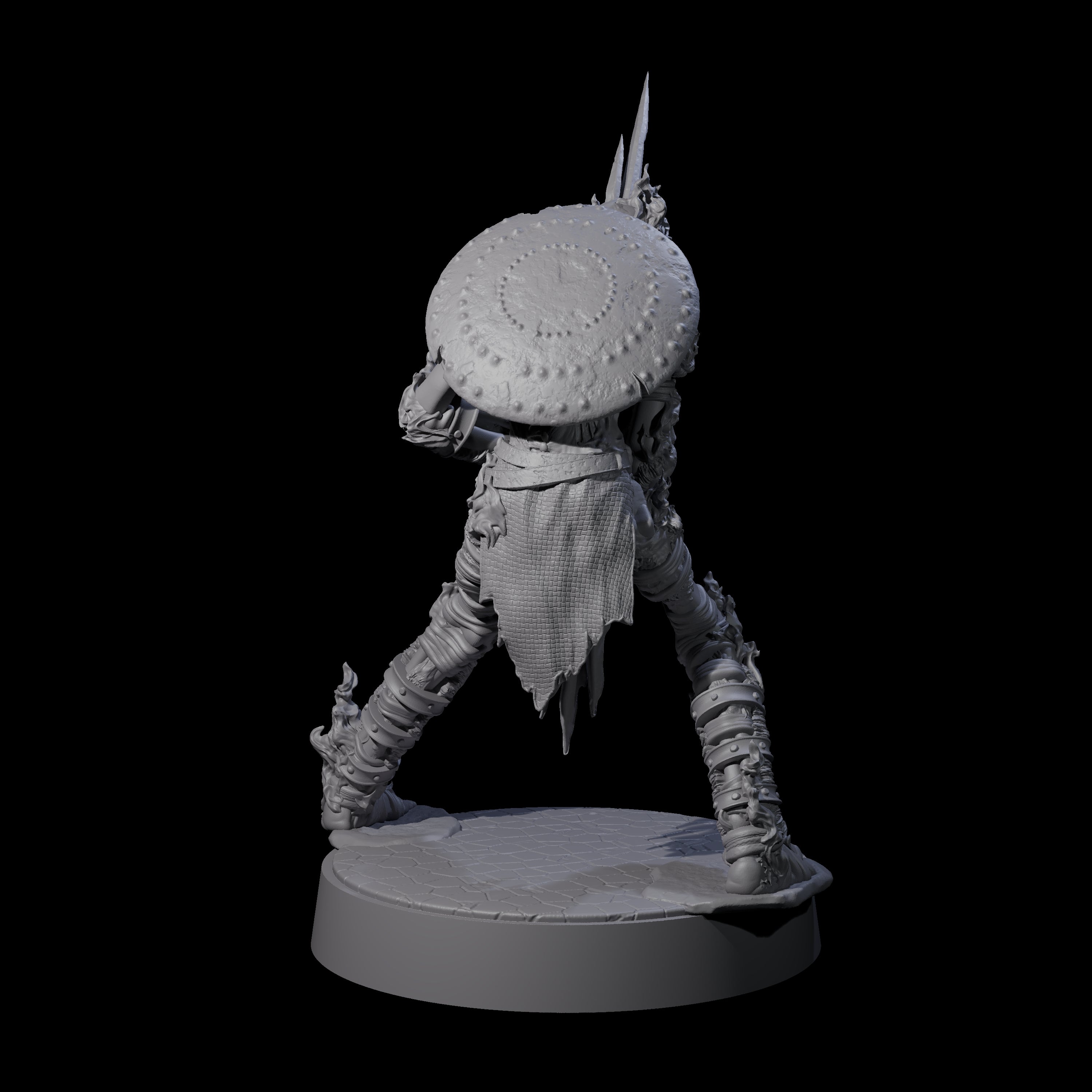 Ablaze Skeleton Thrall C Miniature for Dungeons and Dragons, Pathfinder or other TTRPGs