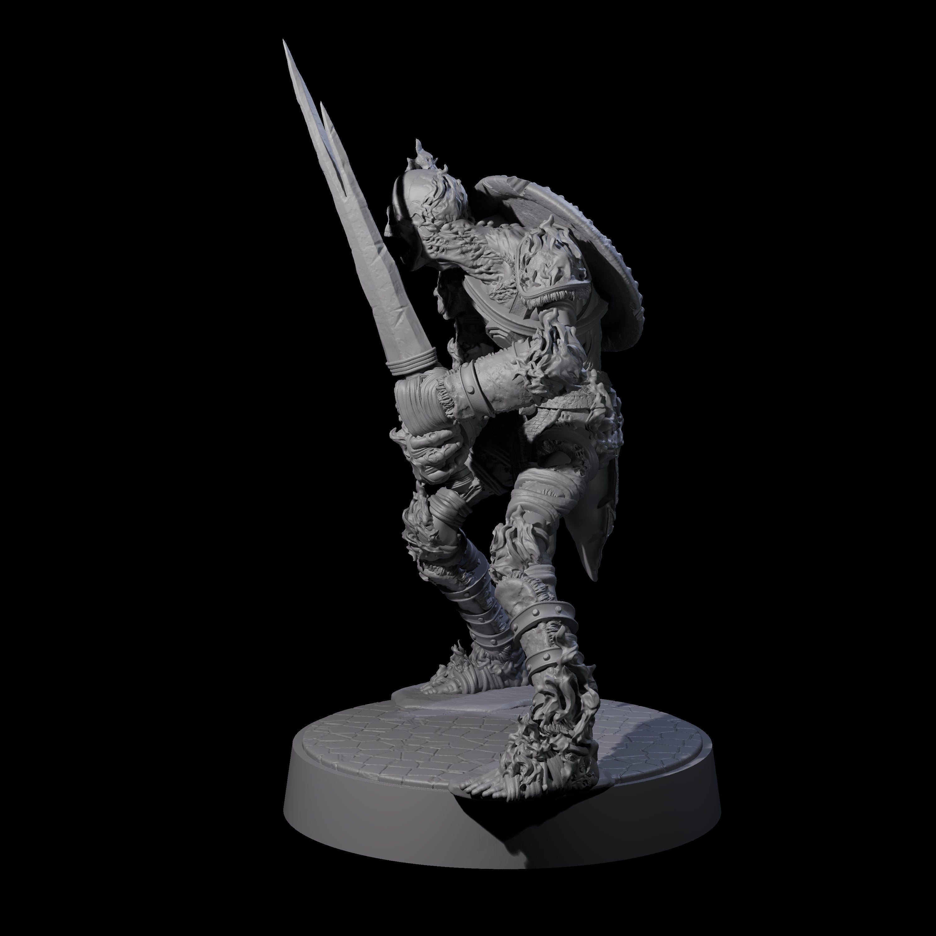 Ablaze Skeleton Thrall C Miniature for Dungeons and Dragons, Pathfinder or other TTRPGs
