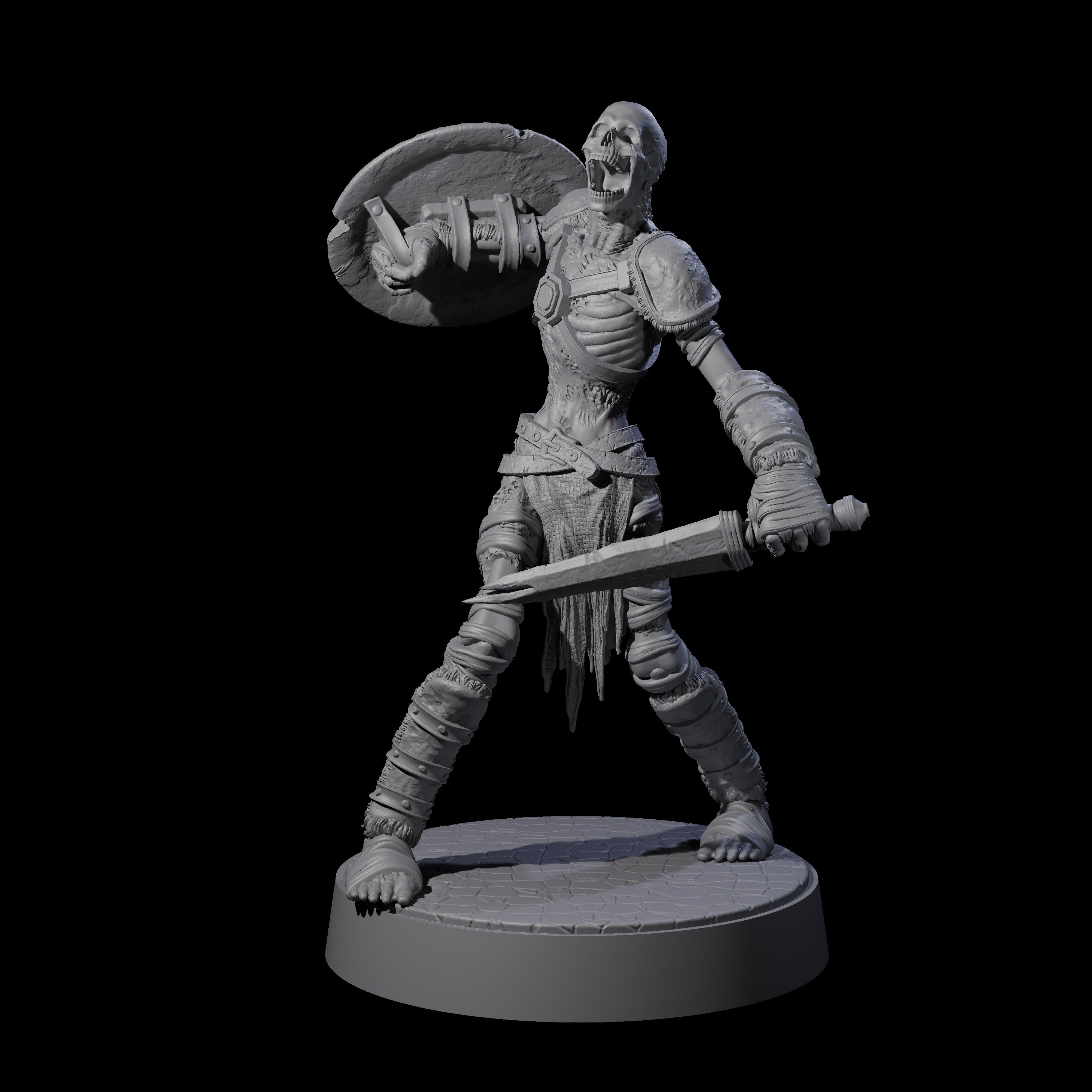Ablaze Skeleton Thrall D Miniature for Dungeons and Dragons, Pathfinder or other TTRPGs