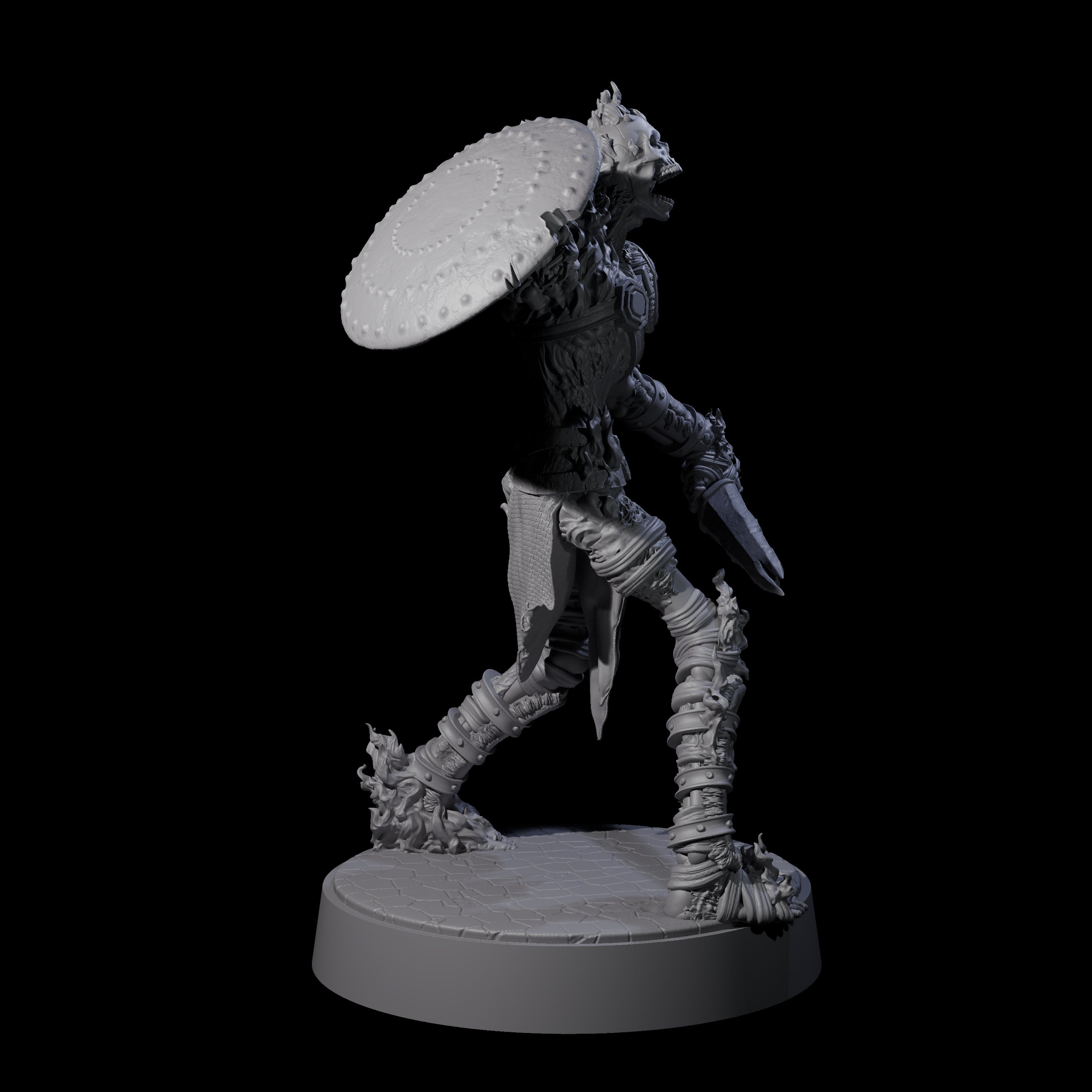 Ablaze Skeleton Thrall D Miniature for Dungeons and Dragons, Pathfinder or other TTRPGs