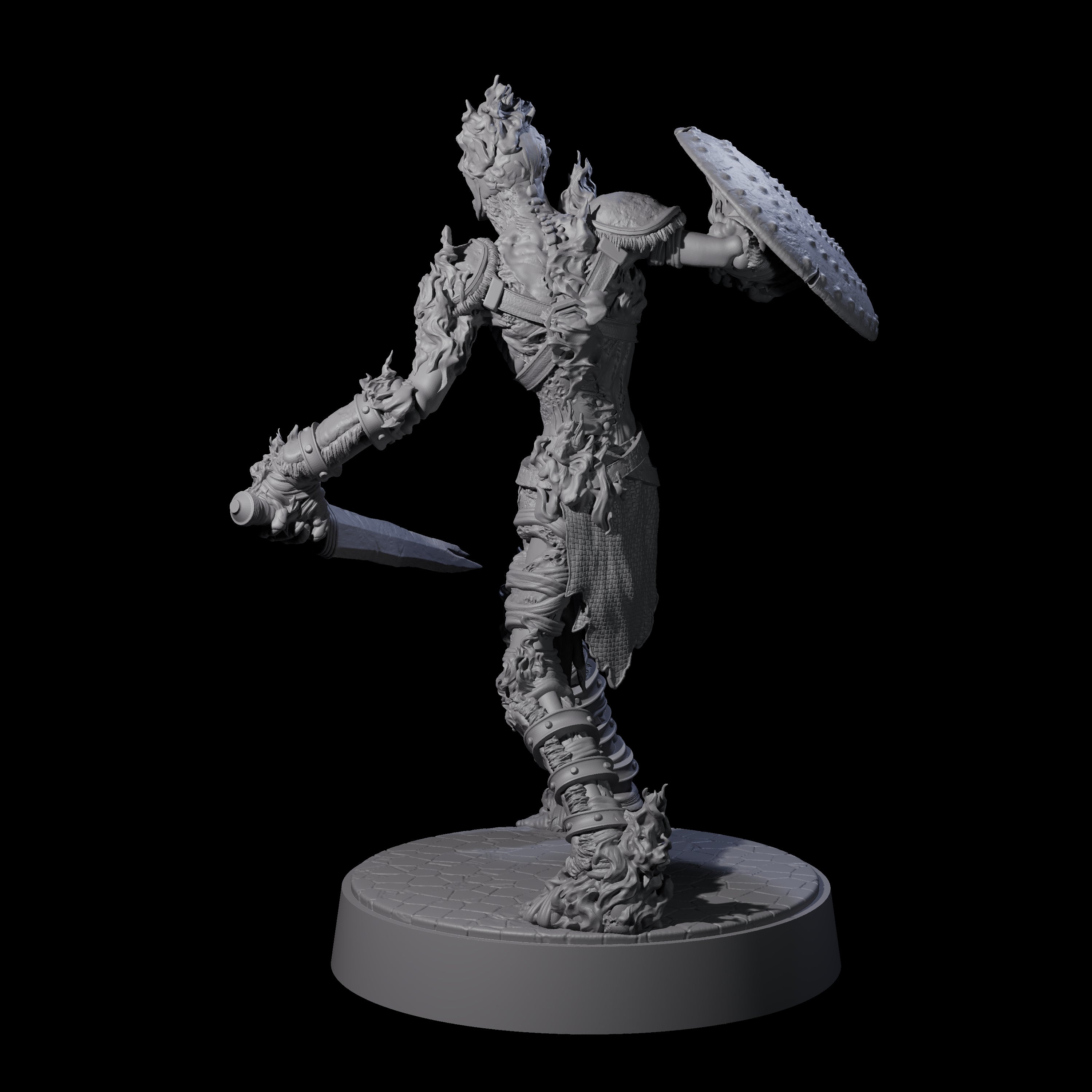 Ablaze Skeleton Thrall D Miniature for Dungeons and Dragons, Pathfinder or other TTRPGs