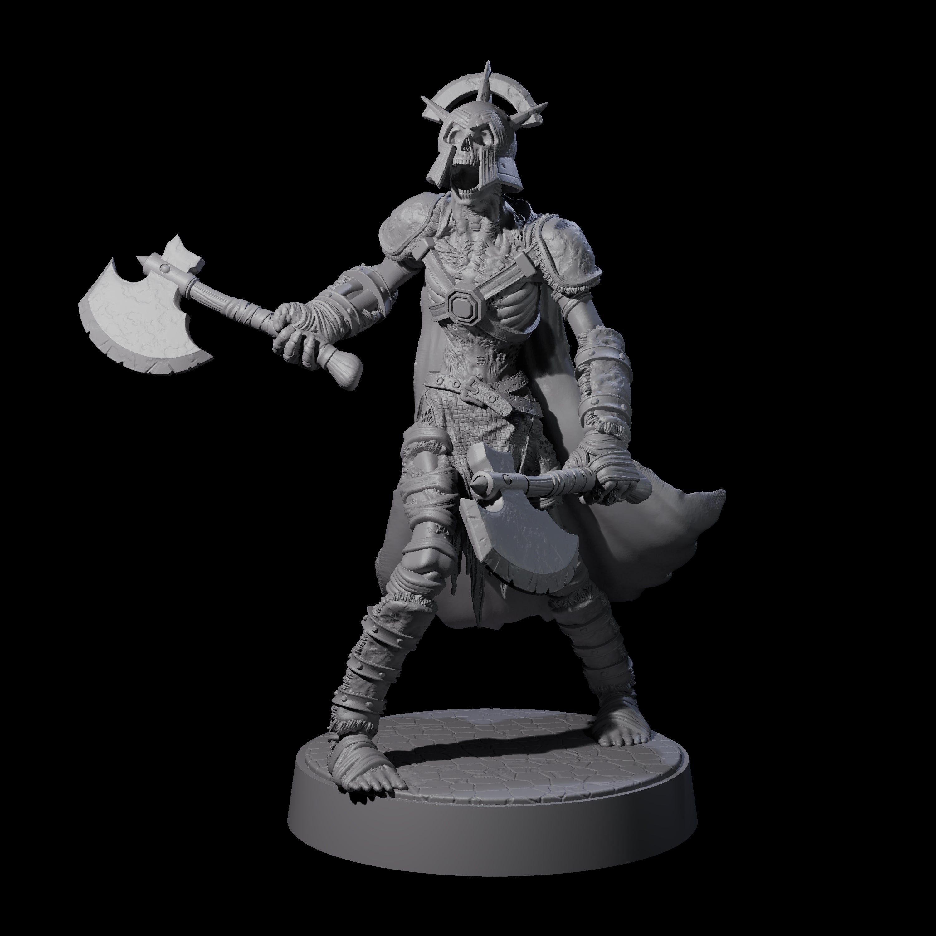 Ablaze Skeleton Thrall E Miniature for Dungeons and Dragons, Pathfinder or other TTRPGs