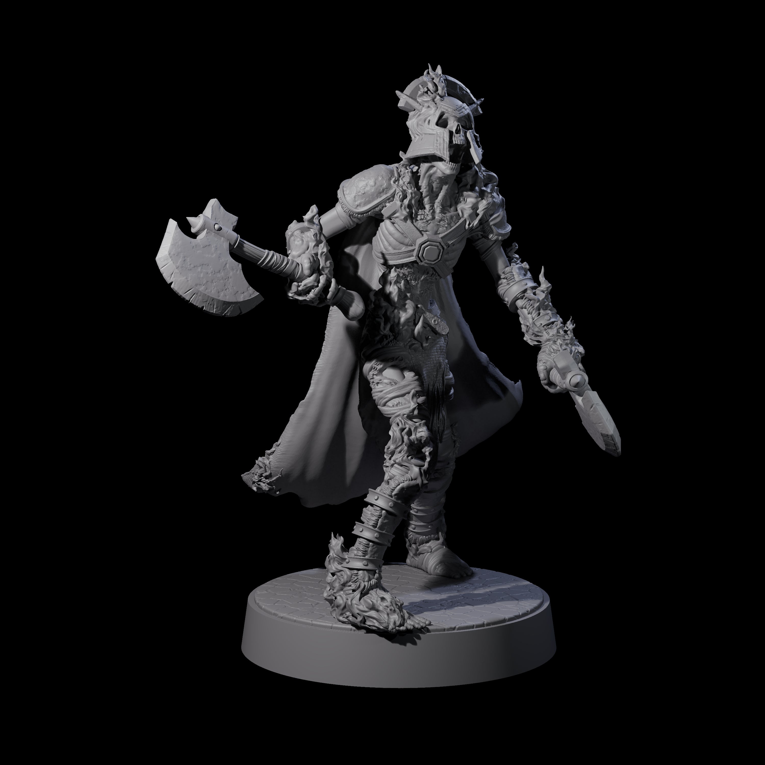 Ablaze Skeleton Thrall E Miniature for Dungeons and Dragons, Pathfinder or other TTRPGs