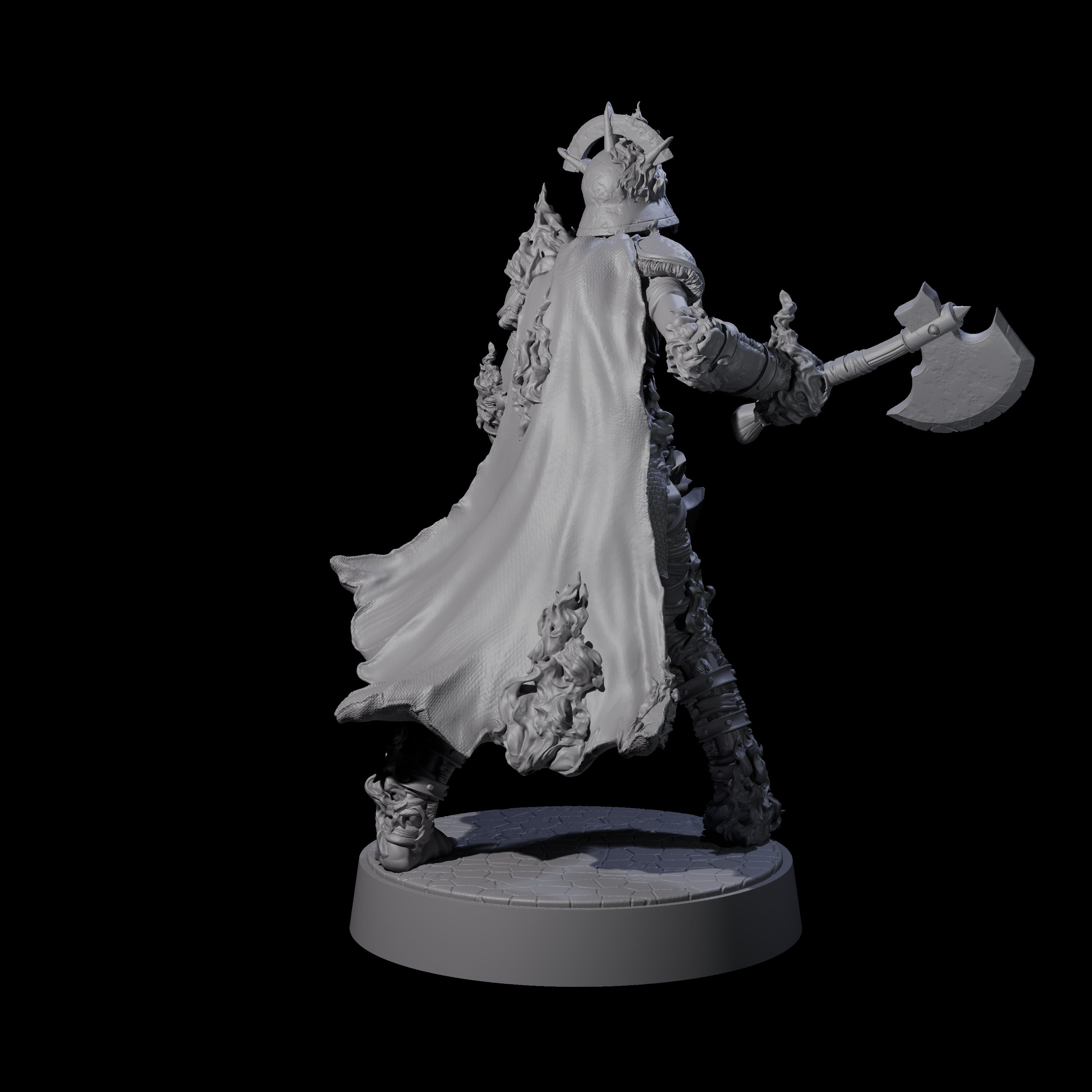 Ablaze Skeleton Thrall E Miniature for Dungeons and Dragons, Pathfinder or other TTRPGs