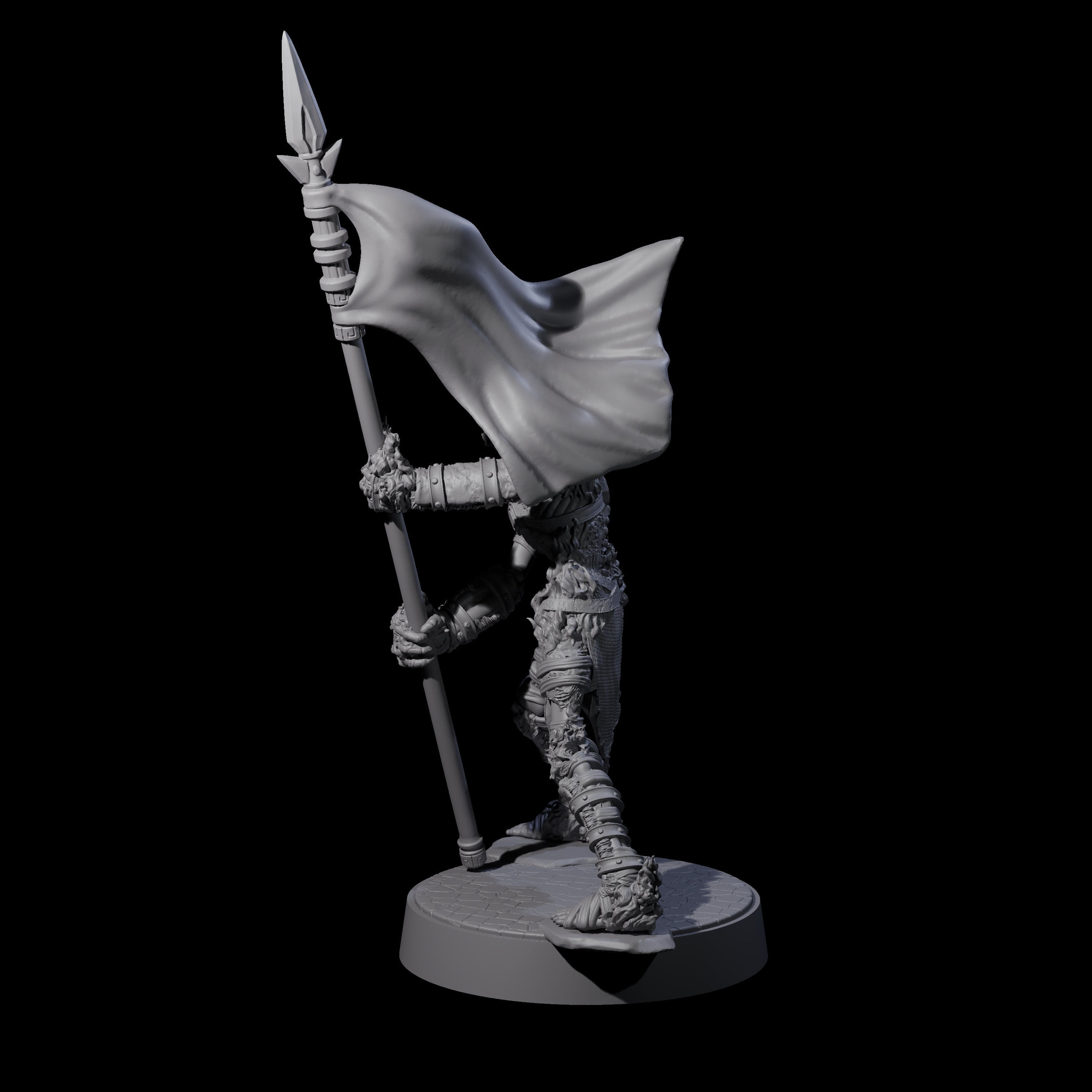 Ablaze Skeleton Thrall F Miniature for Dungeons and Dragons, Pathfinder or other TTRPGs