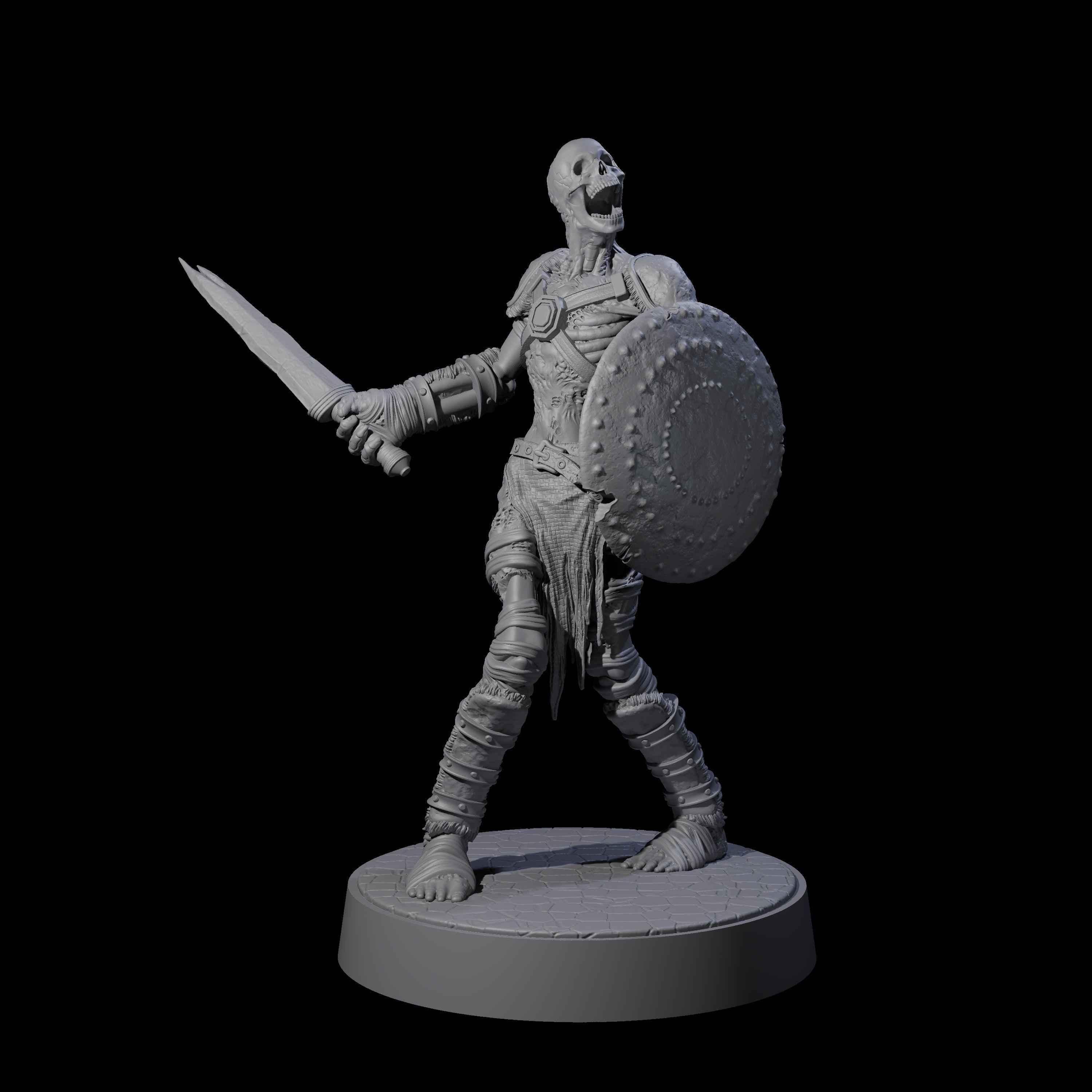Ablaze Skeleton Thrall G Miniature for Dungeons and Dragons, Pathfinder or other TTRPGs