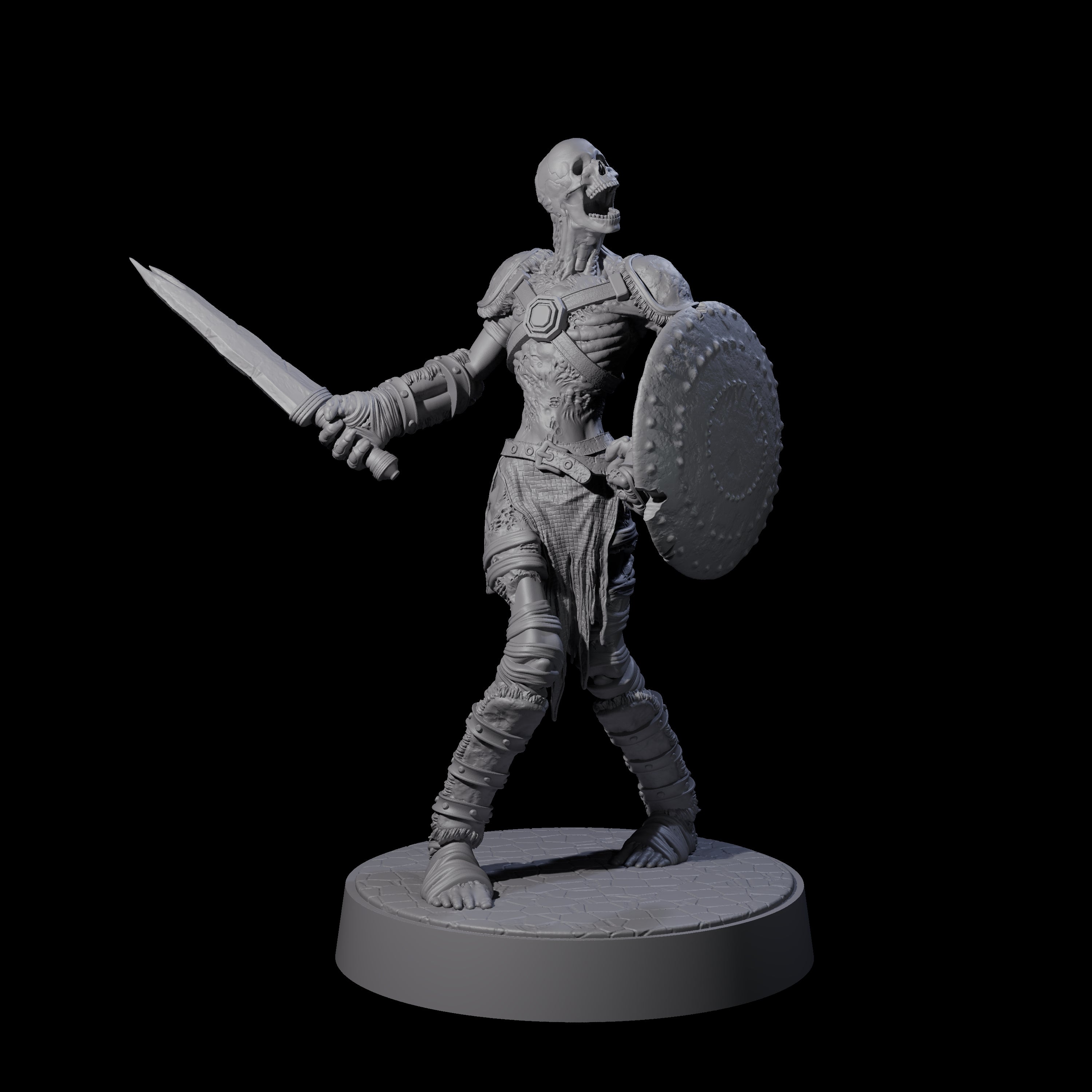 Ablaze Skeleton Thrall G Miniature for Dungeons and Dragons, Pathfinder or other TTRPGs