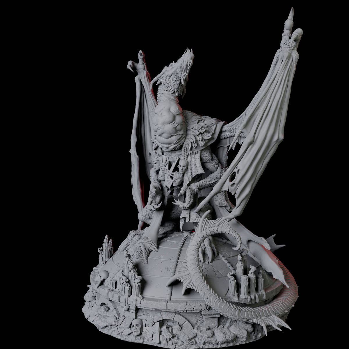 Academic Gold Dragon Miniature for Dungeons and Dragons, Pathfinder or other TTRPGs