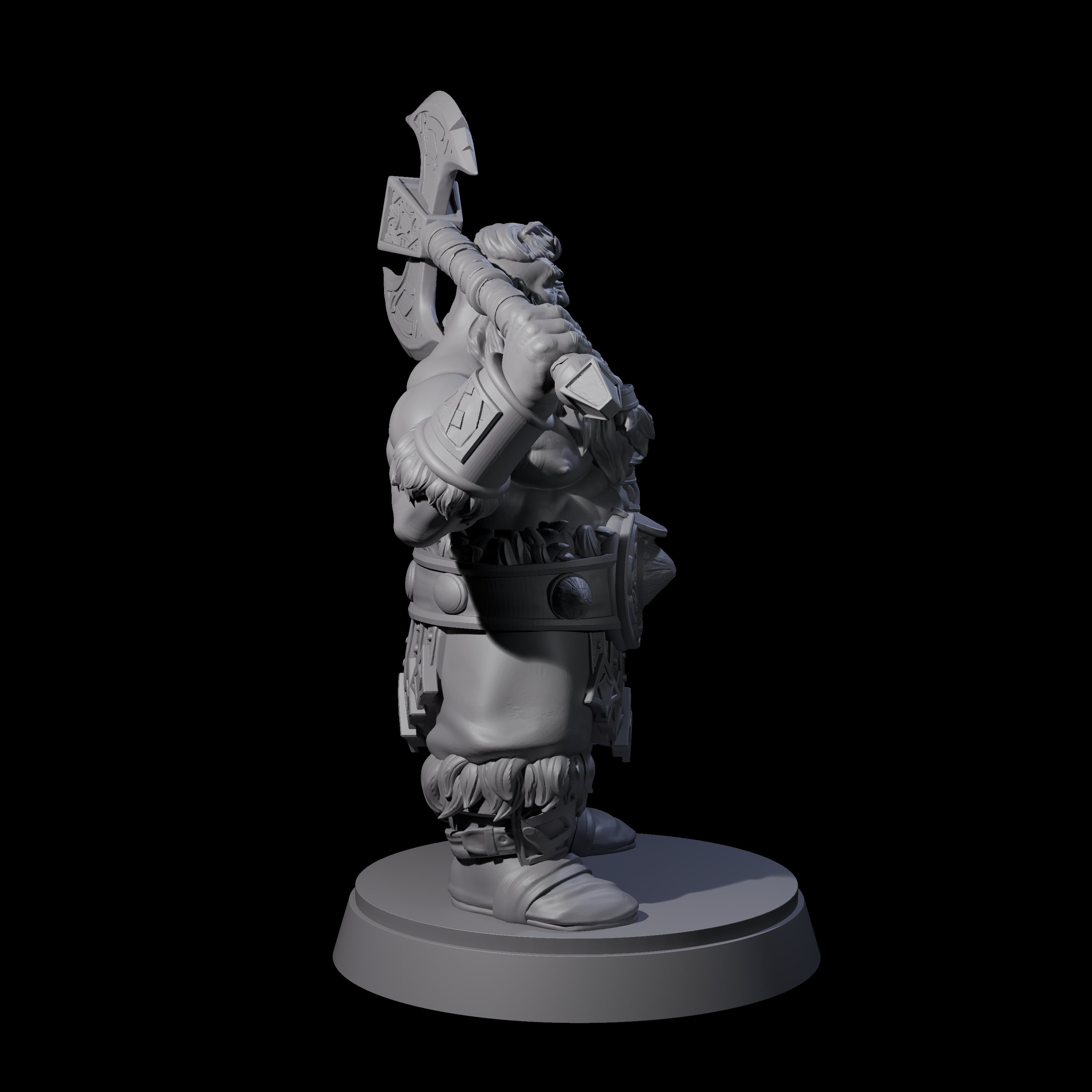Advancing Dwarf Barbarian A Miniature for Dungeons and Dragons, Pathfinder or other TTRPGs