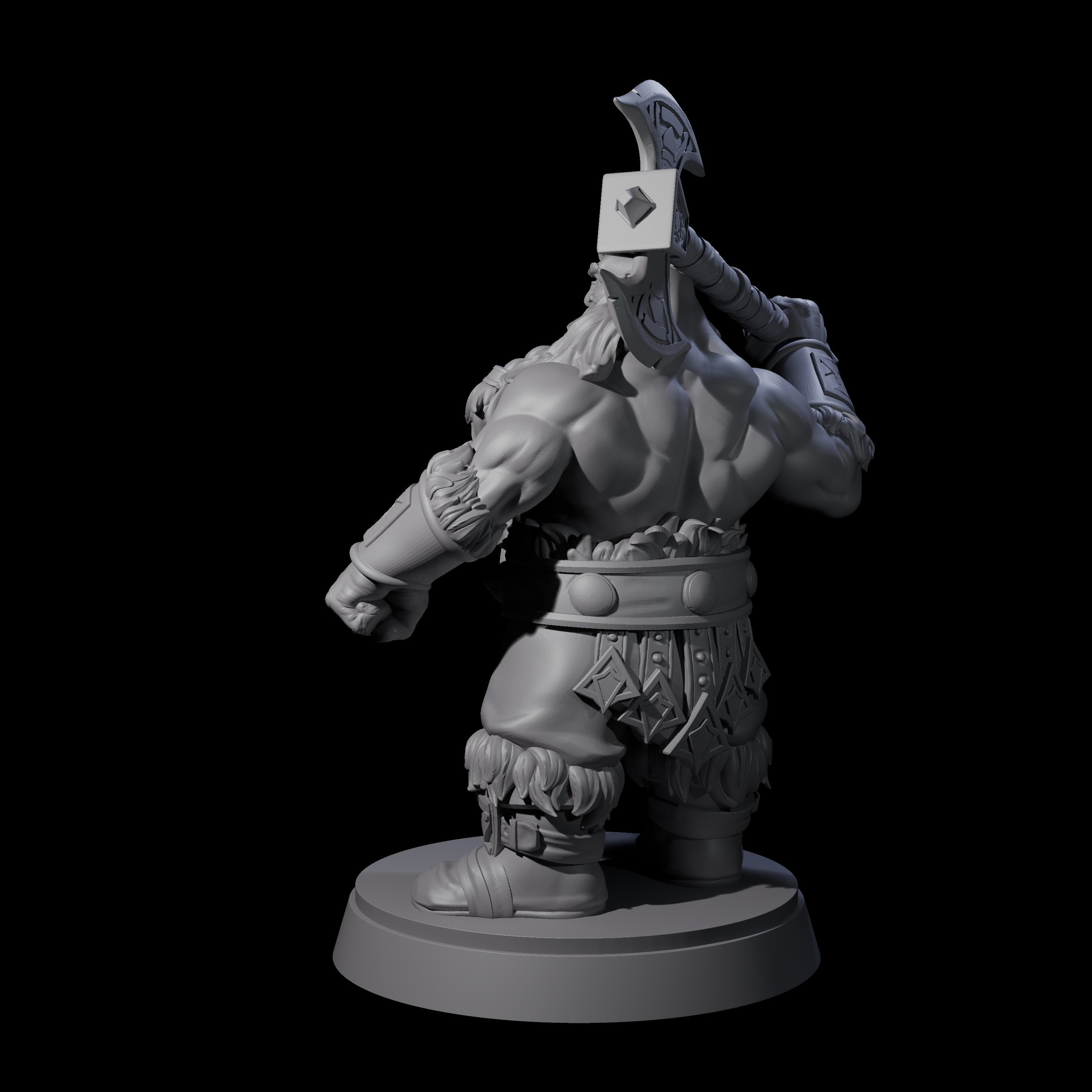Advancing Dwarf Barbarian A Miniature for Dungeons and Dragons, Pathfinder or other TTRPGs
