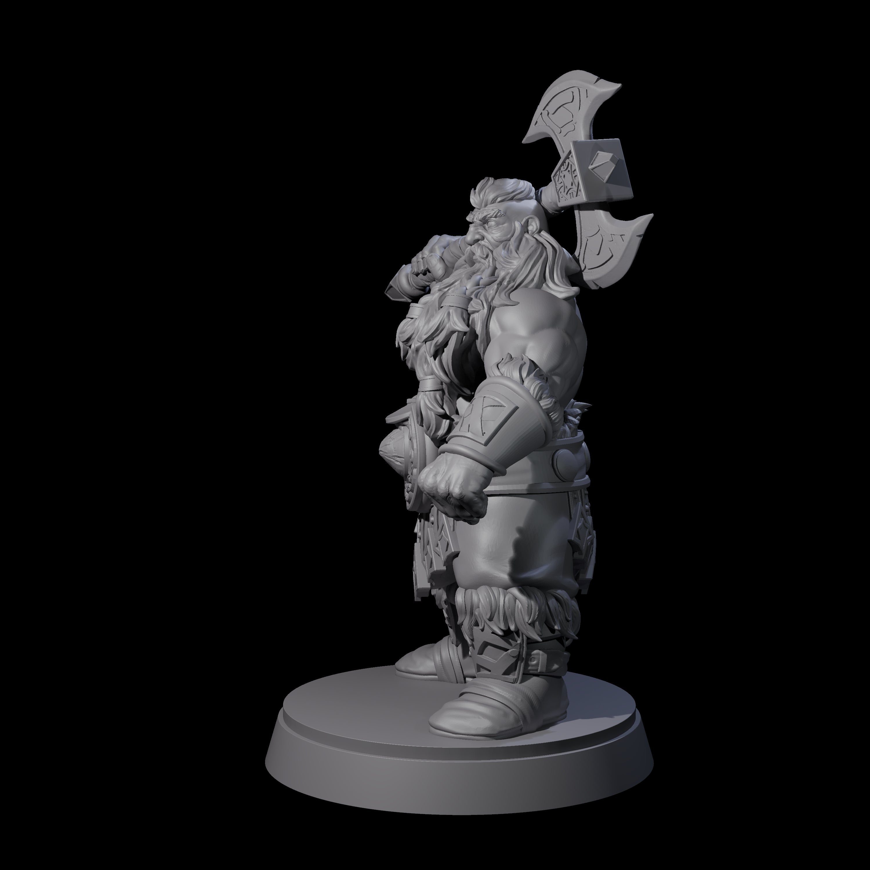 Advancing Dwarf Barbarian A Miniature for Dungeons and Dragons, Pathfinder or other TTRPGs