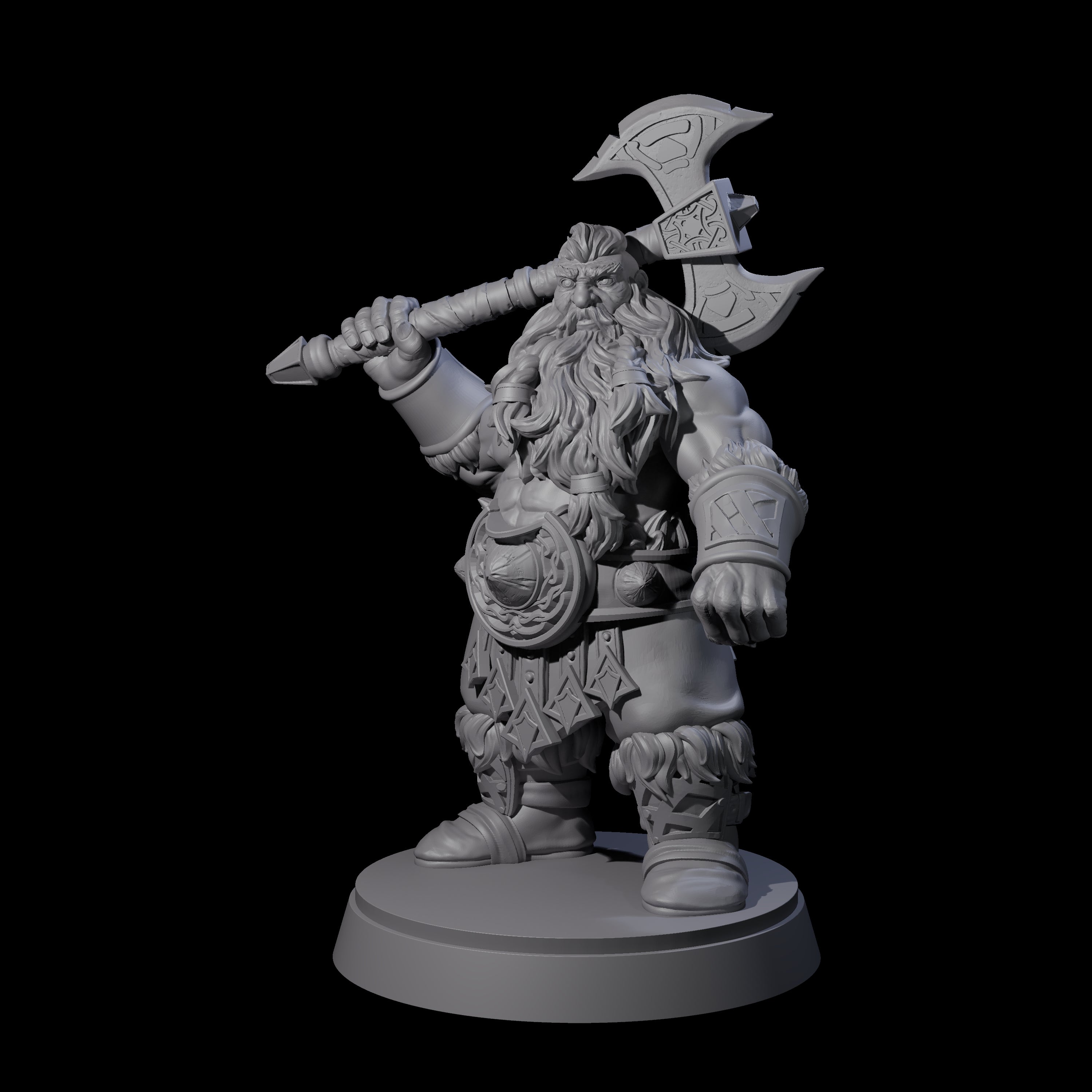 Advancing Dwarf Barbarian A Miniature for Dungeons and Dragons, Pathfinder or other TTRPGs
