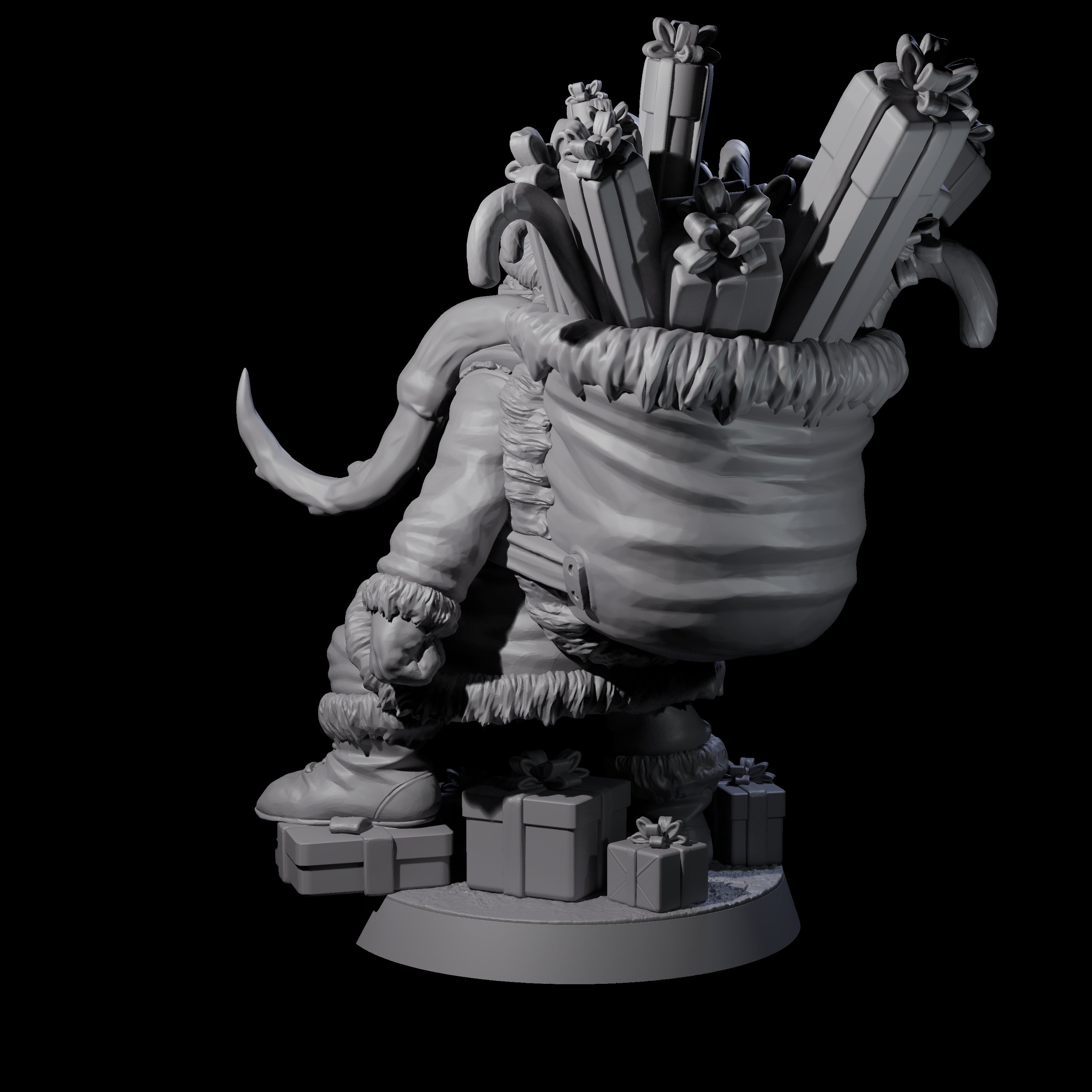 Adventurer Father Christmas Miniature for Dungeons and Dragons, Pathfinder or other TTRPGs