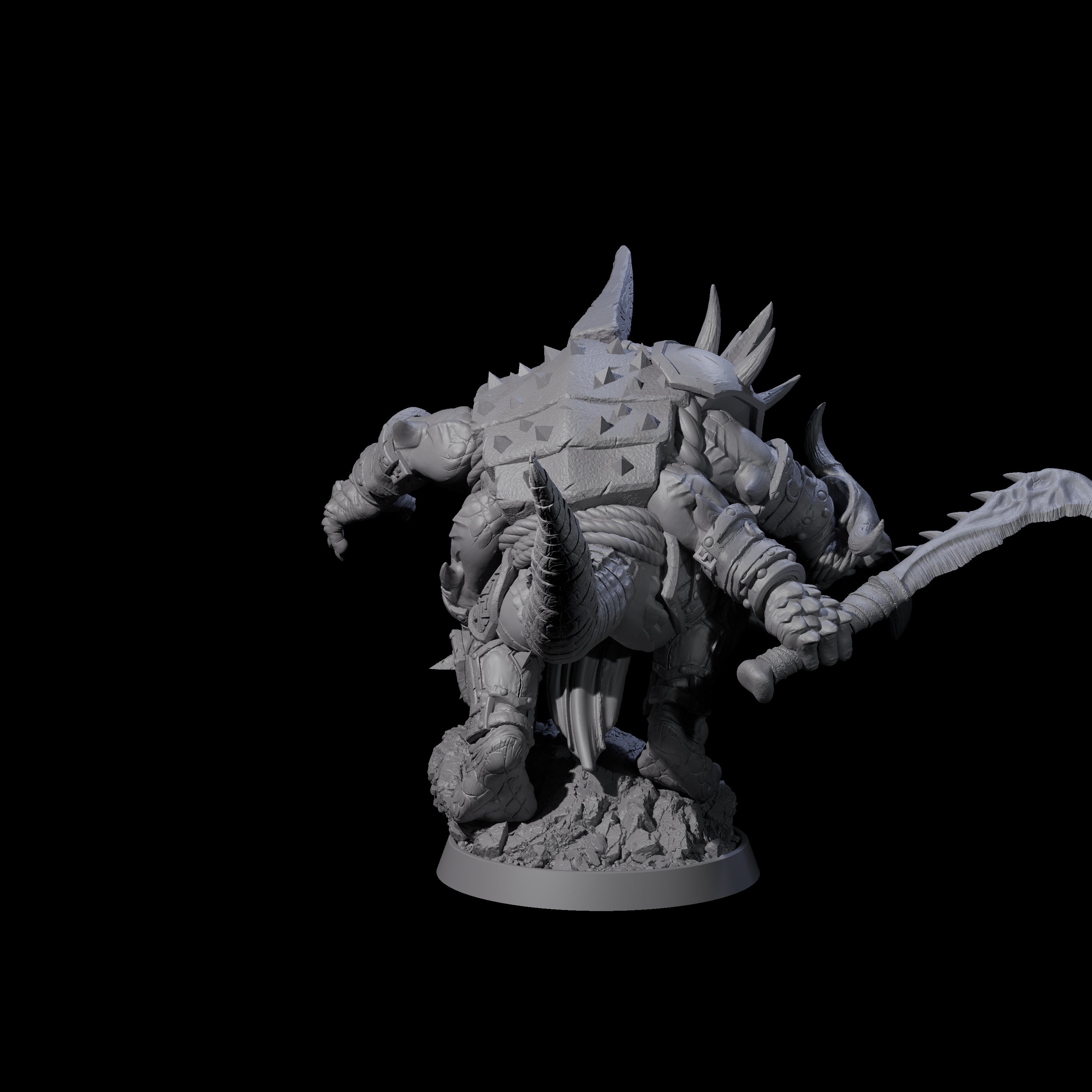 Aggressive Crocodilian Lizardfolk C Miniature for Dungeons and Dragons, Pathfinder or other TTRPGs