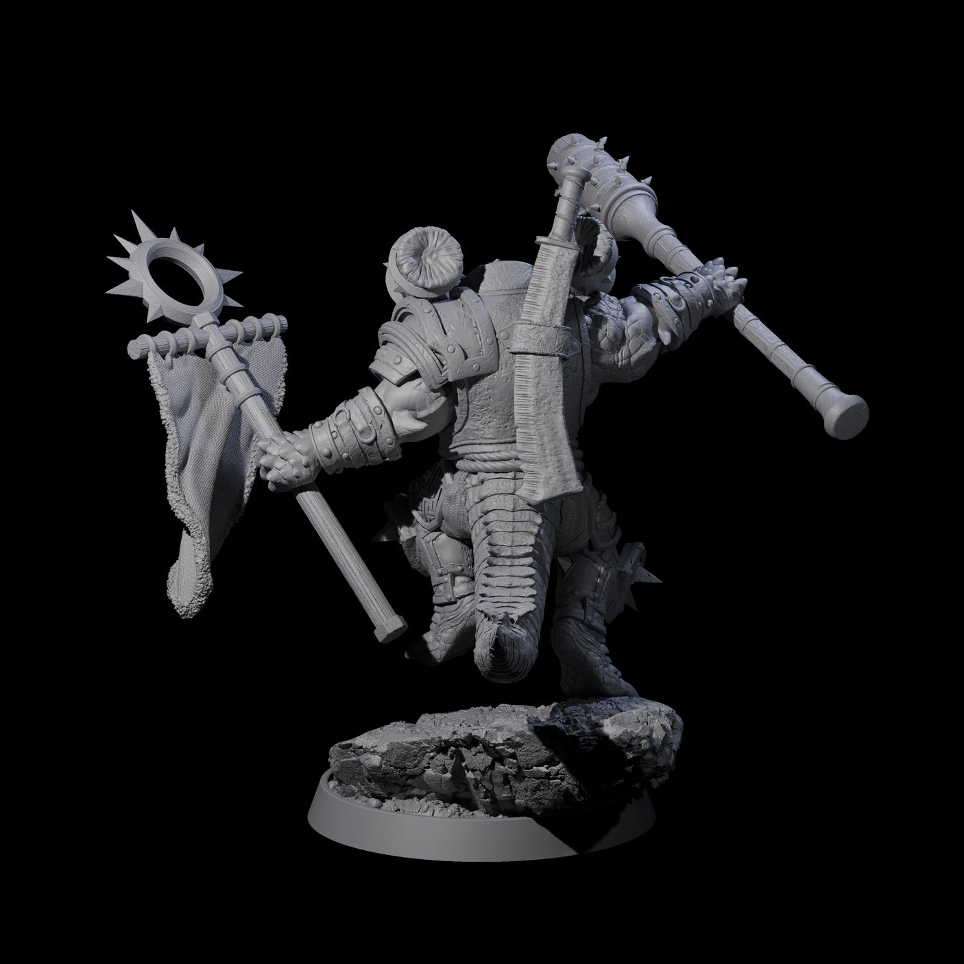 Aggressive Crocodilian Lizardfolk E Miniature for Dungeons and Dragons, Pathfinder or other TTRPGs