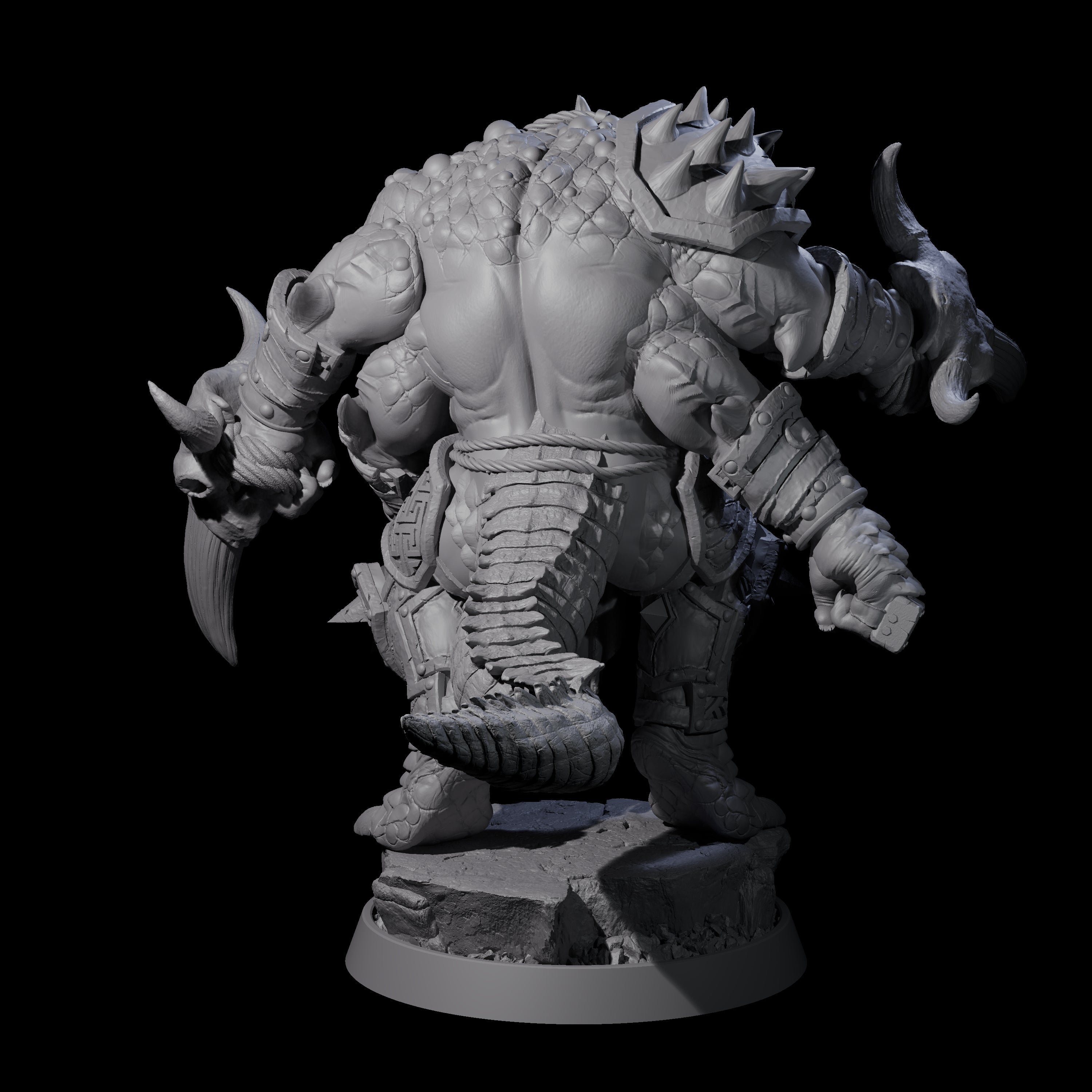 Aggressive Crocodilian Lizardfolk F Miniature for Dungeons and Dragons, Pathfinder or other TTRPGs