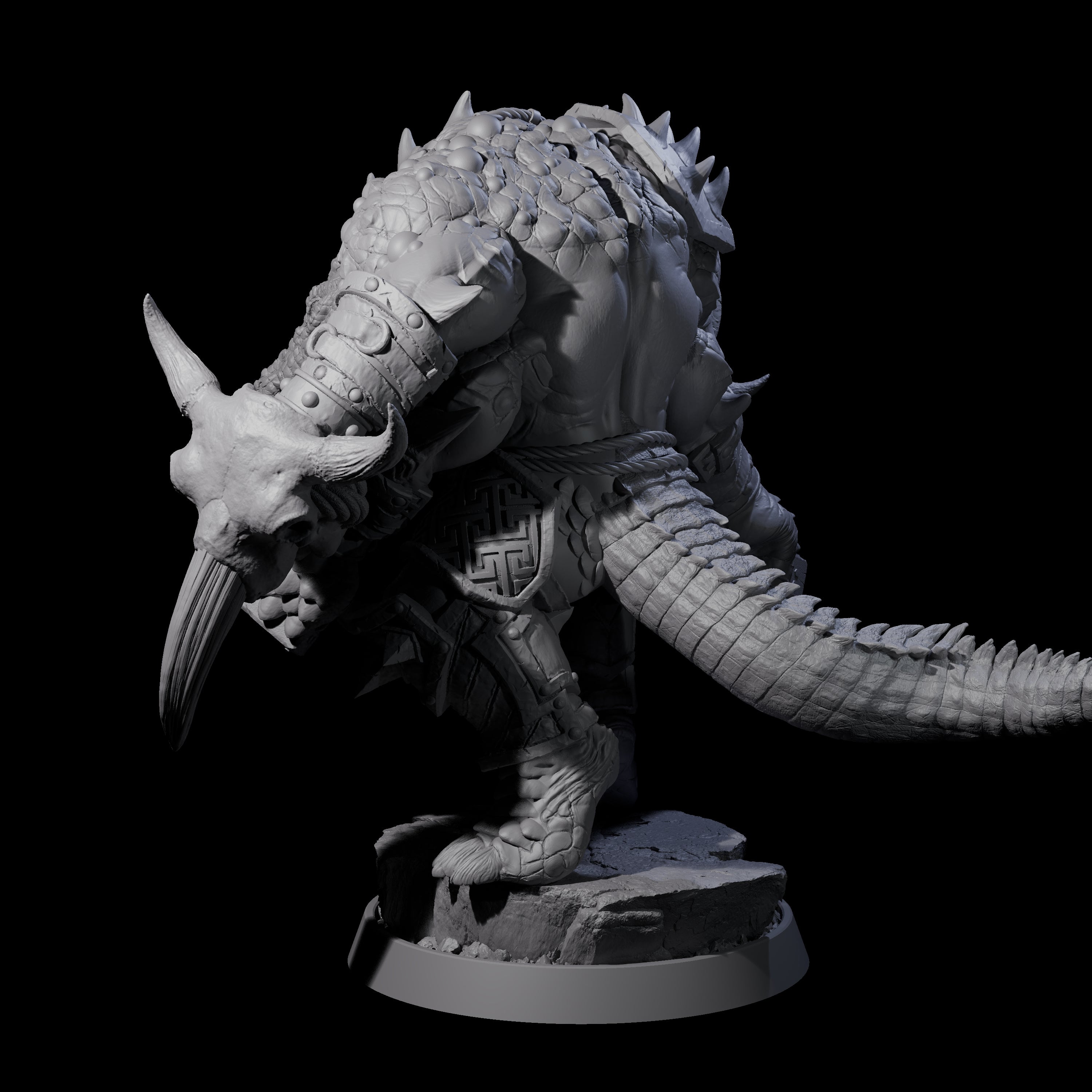 Aggressive Crocodilian Lizardfolk F Miniature for Dungeons and Dragons, Pathfinder or other TTRPGs