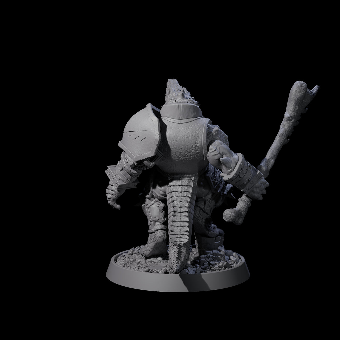 Aggressive Crocodilian Lizardfolk M Miniature for Dungeons and Dragons, Pathfinder or other TTRPGs