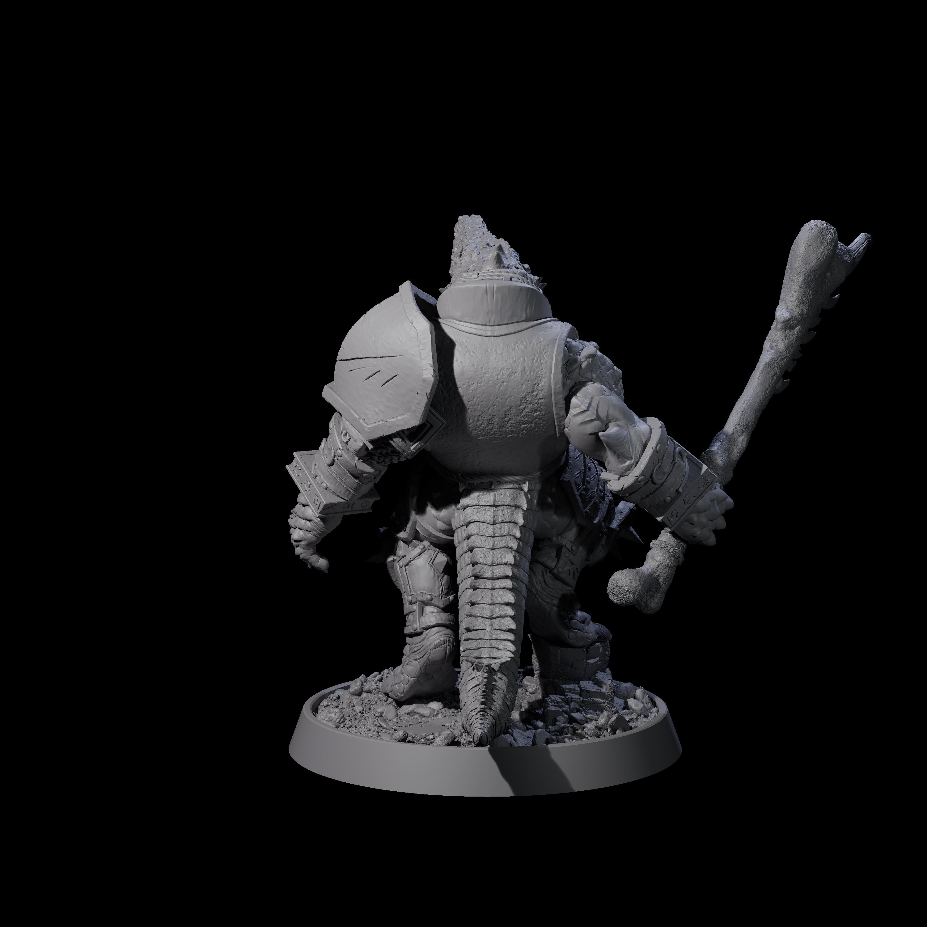 Aggressive Crocodilian Lizardfolk M Miniature for Dungeons and Dragons, Pathfinder or other TTRPGs