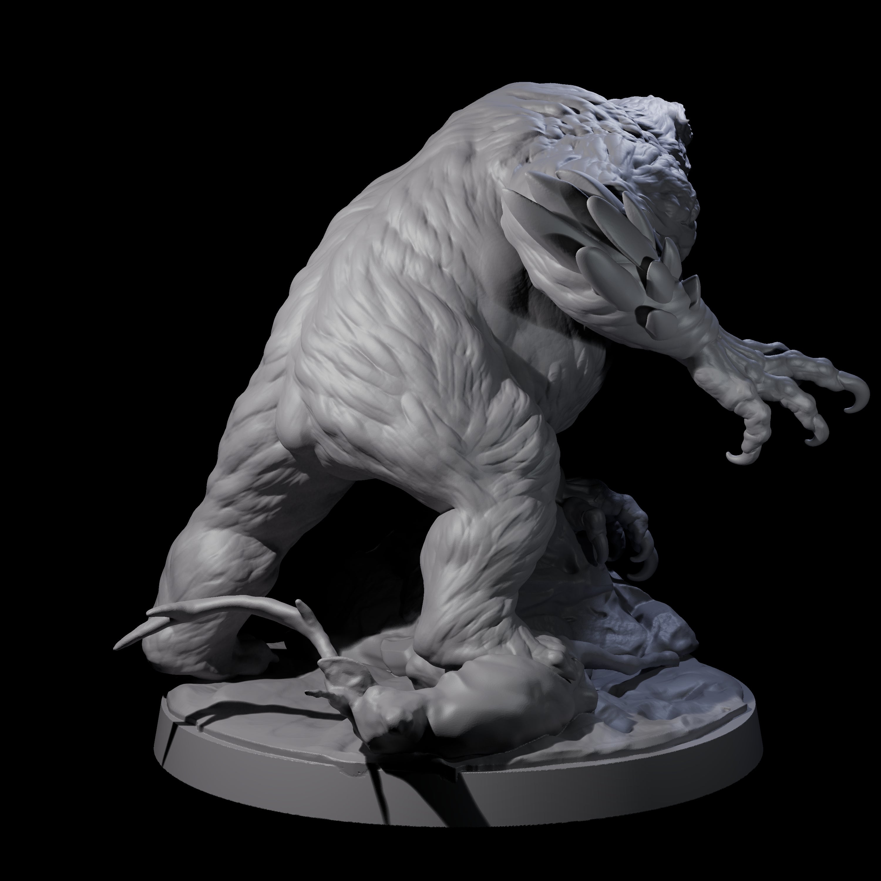 Aggressive Screaching Owlbear Miniature for Dungeons and Dragons, Pathfinder or other TTRPGs